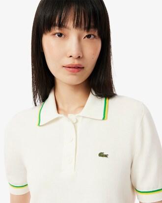 Cropped 3D Seamless Stretch Cotton Polo Shirt Product Image