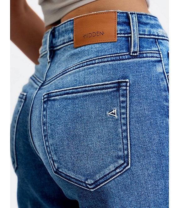 Hidden Jeans Logan Mid Rise Distressed Dad Jeans Product Image