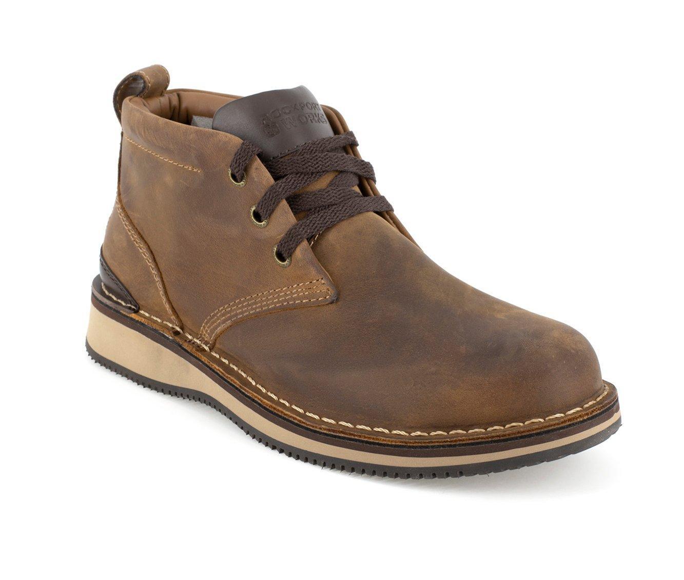 Men's Rockport Works Prestige Point Steel Toe Work Boots Product Image