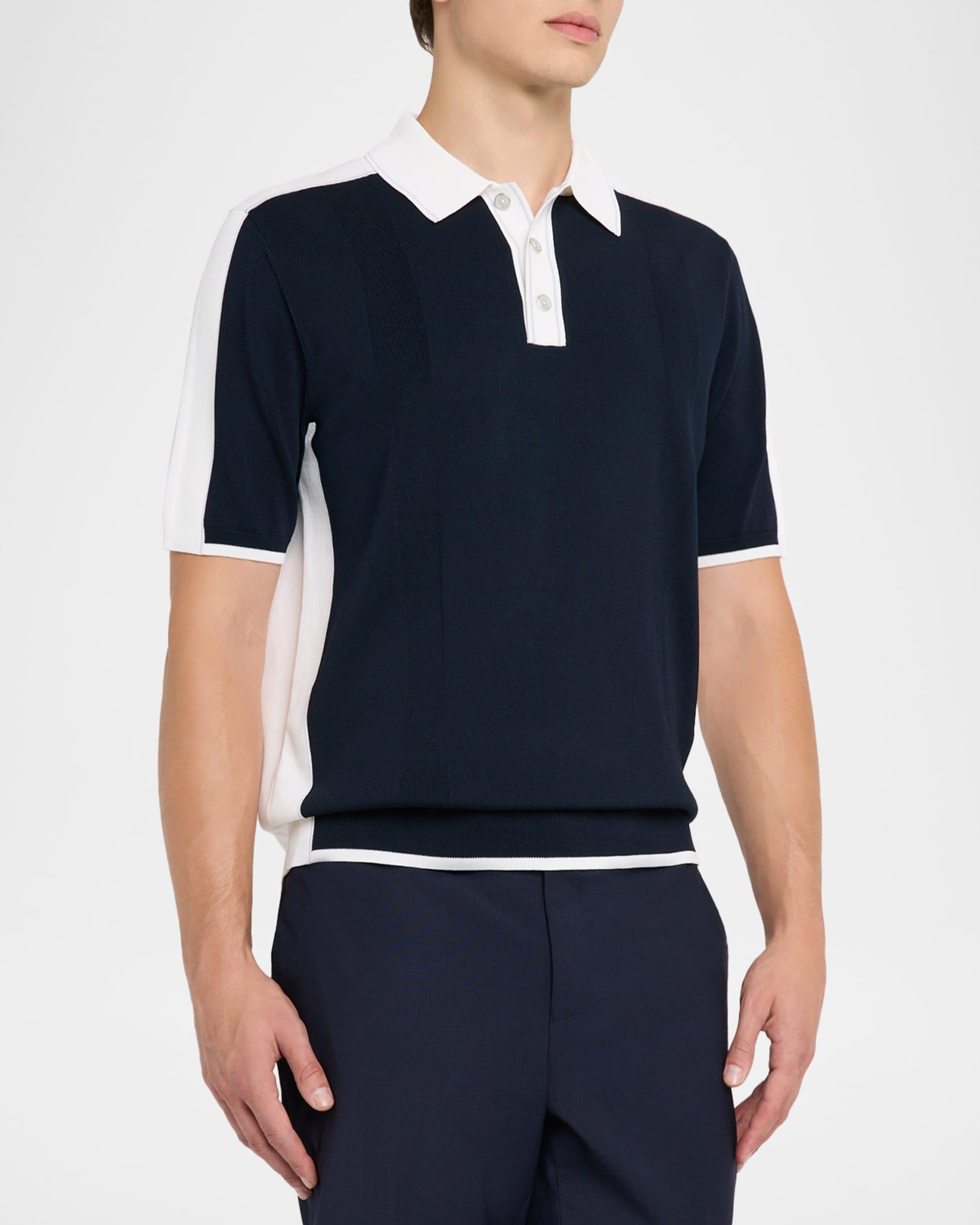 Men's Pentel Color-Block Knit Polo Shirt Product Image