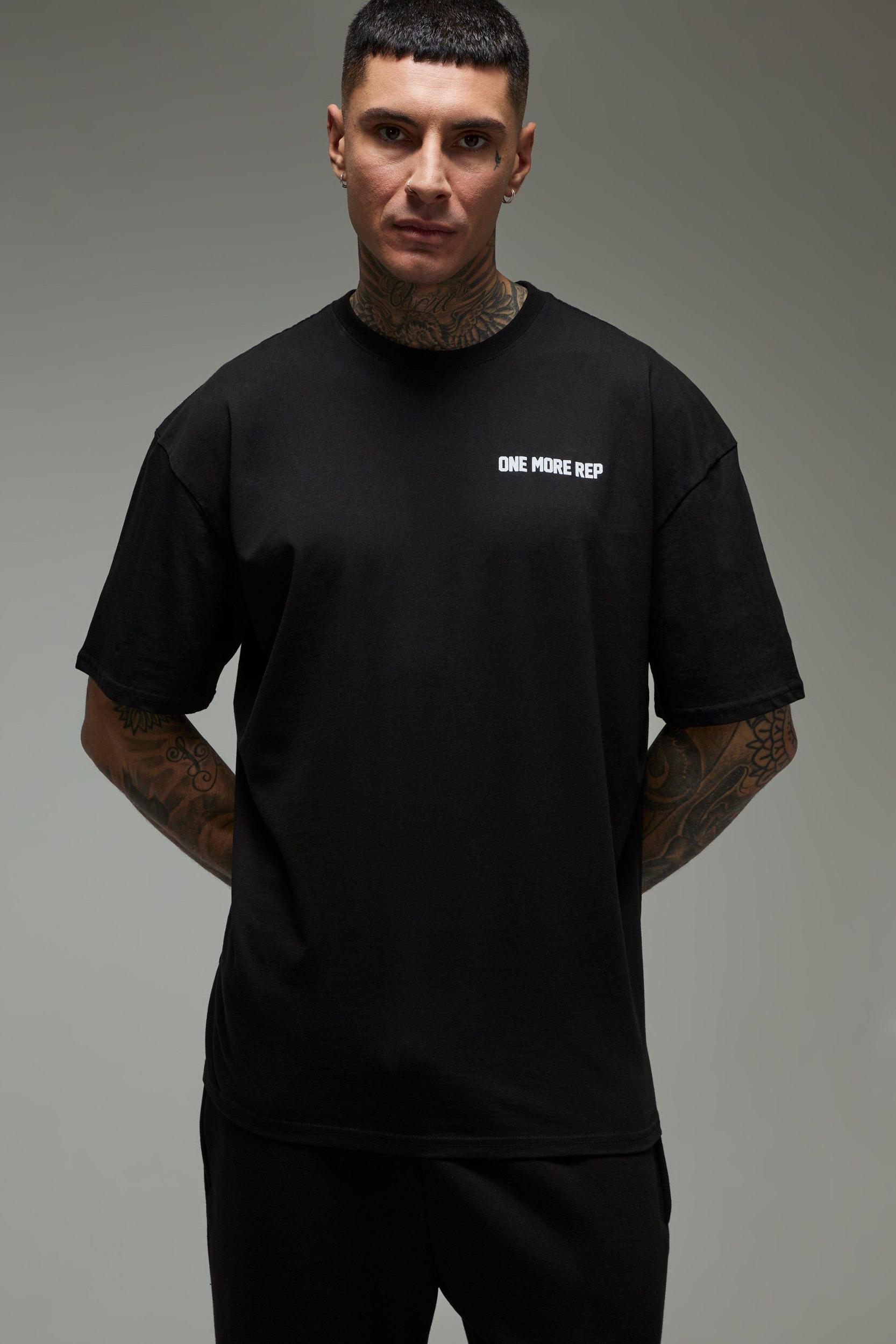 Tall MAN Active One More Rep Oversized T-Shirt | boohooMAN USA Product Image