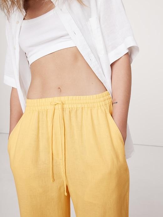 Linen Pull-On Ankle Pant Product Image