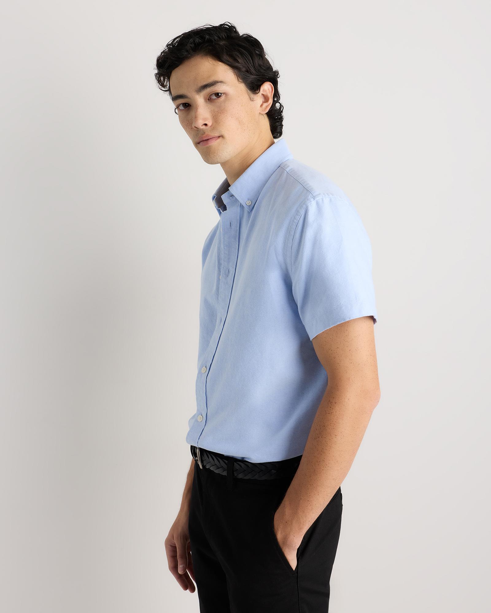 Quince | Men's Short Sleeve Oxford Shirt Organic Cotton Product Image