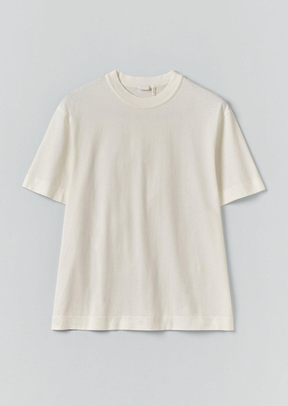 Cotton Relaxed Tee | Paper White Product Image