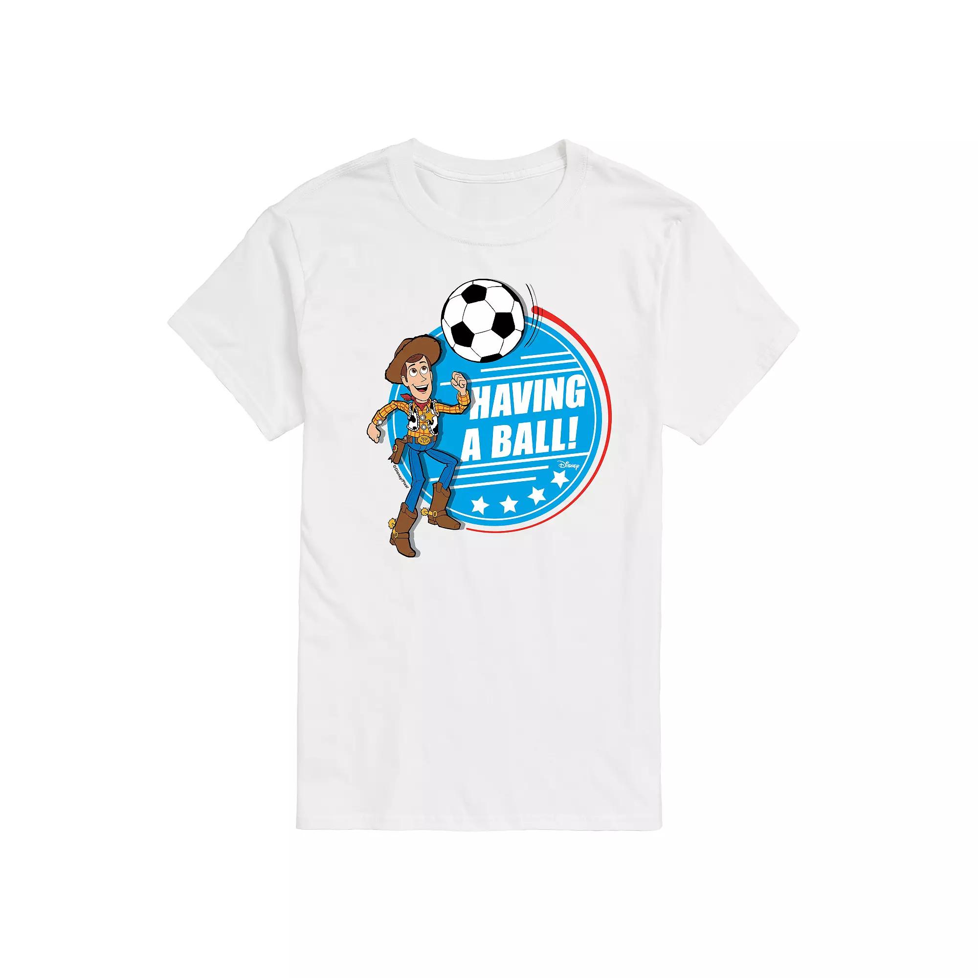Disney / Pixar's Toy Story Woody Men's Having A Ball Graphic Tee,  Product Image