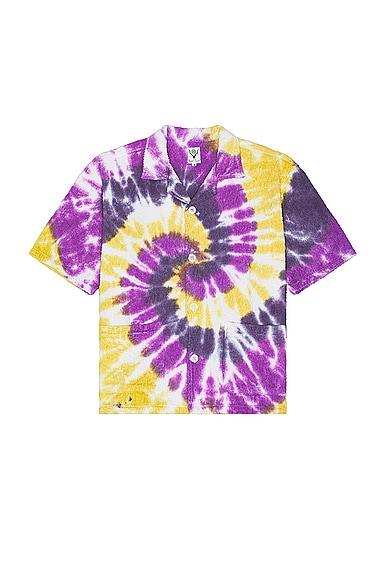 Cabana Shirt Cotton Pile Tie Dye Product Image