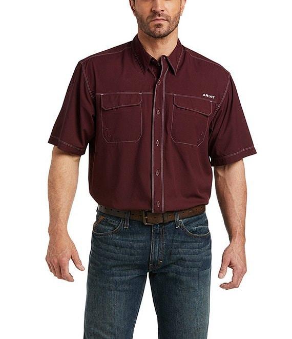 Ariat Big & Tall VentTek Outbound Classic-Fit Performance Short-Sleeve Woven Shirt Product Image