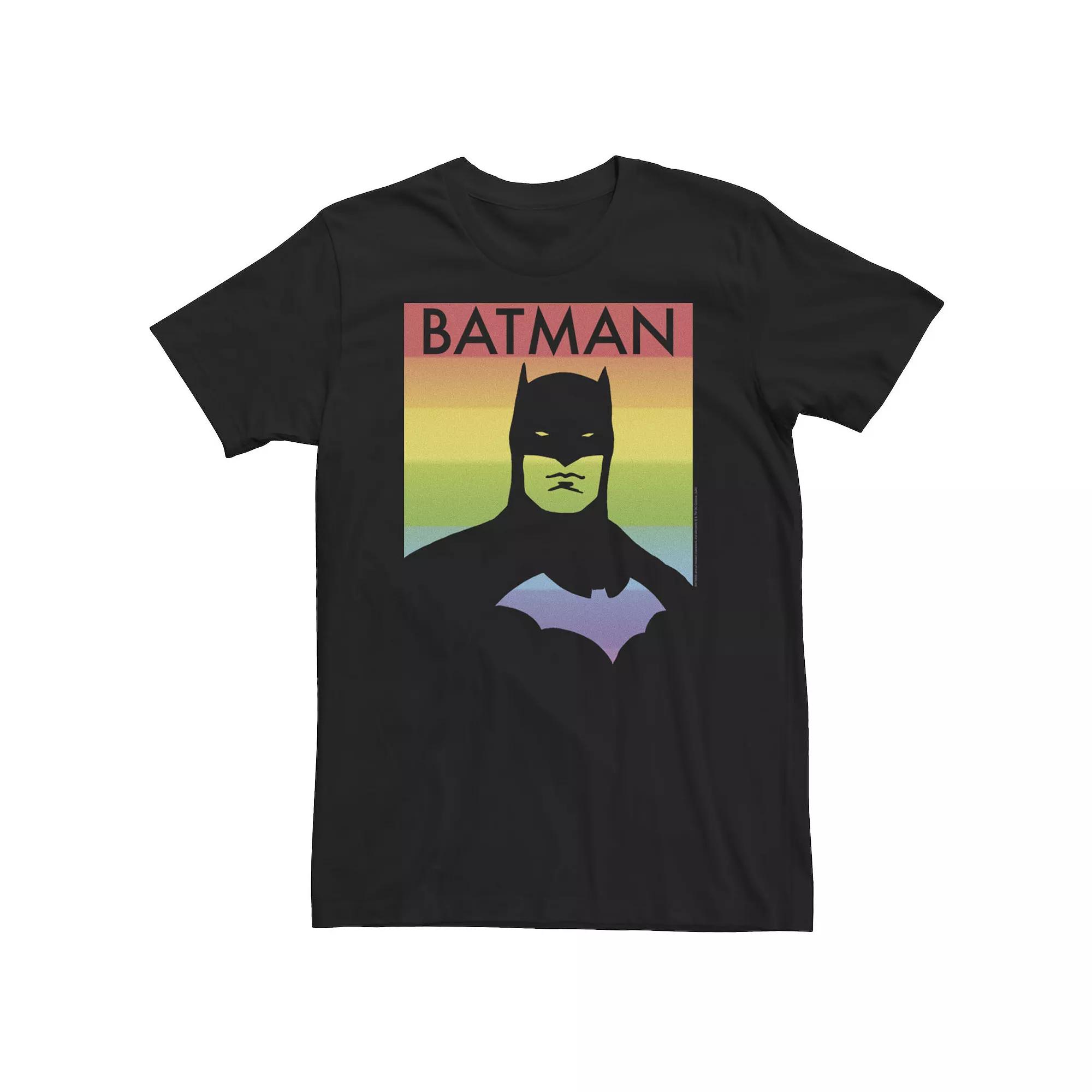 Big & Tall DC Comics Pride Batman Rainbow Poster Tee, Men's,  Product Image