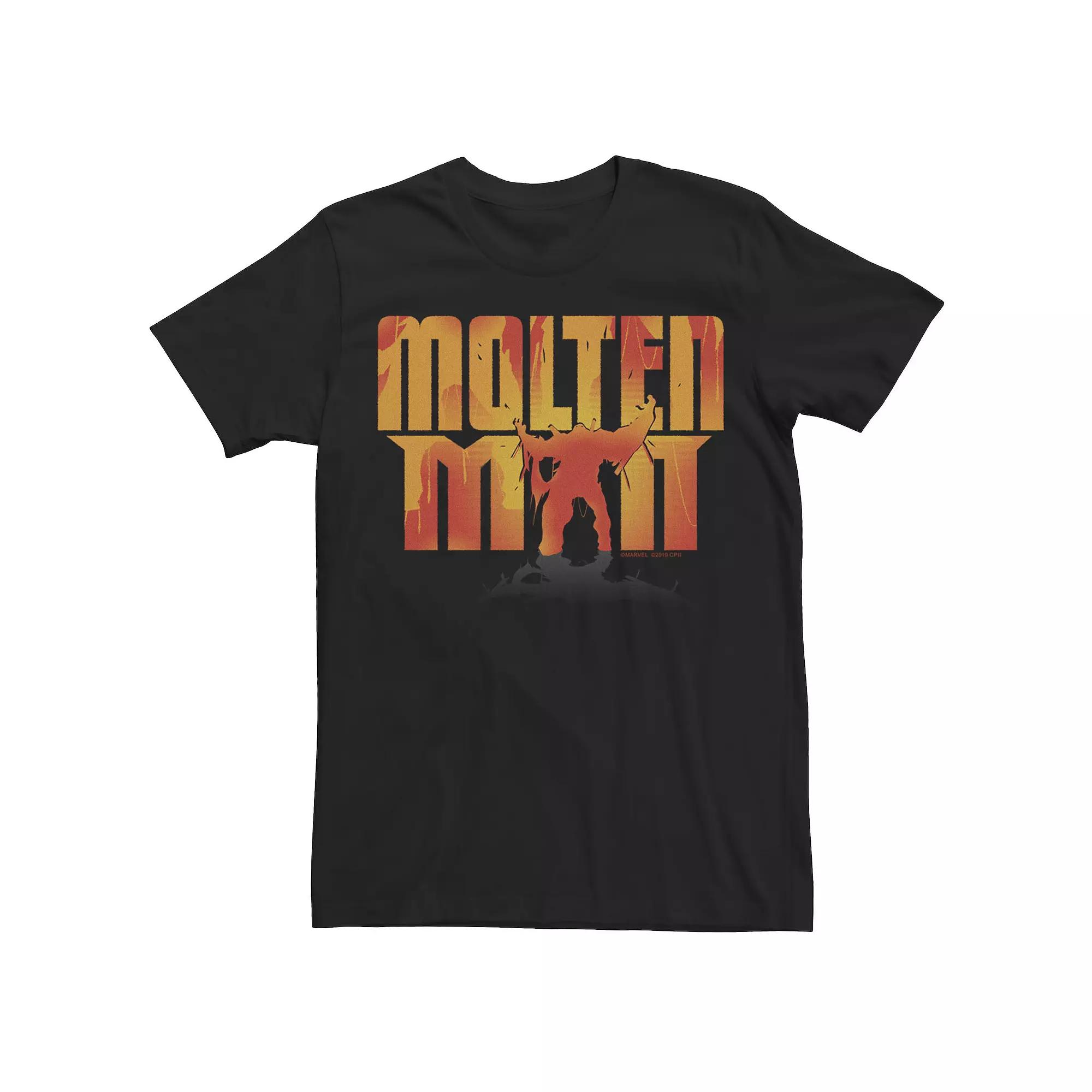 Men's Marvel Spider-Man Far From Home Molten Man SIlhouette Tee,  Product Image