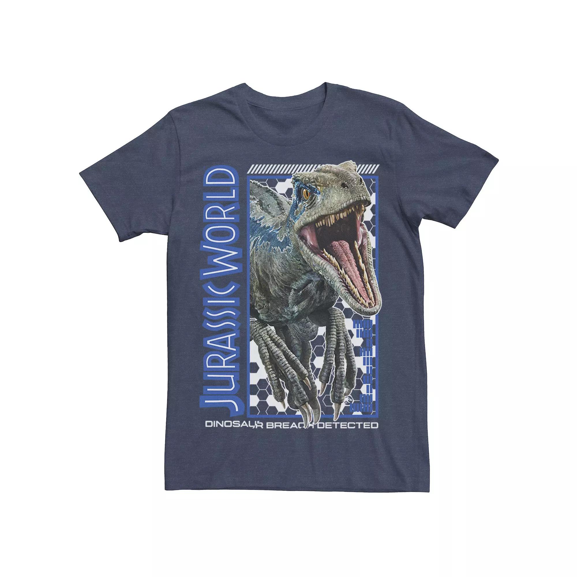 Men's Jurassic World Blue Dino Breach Tee,  Product Image