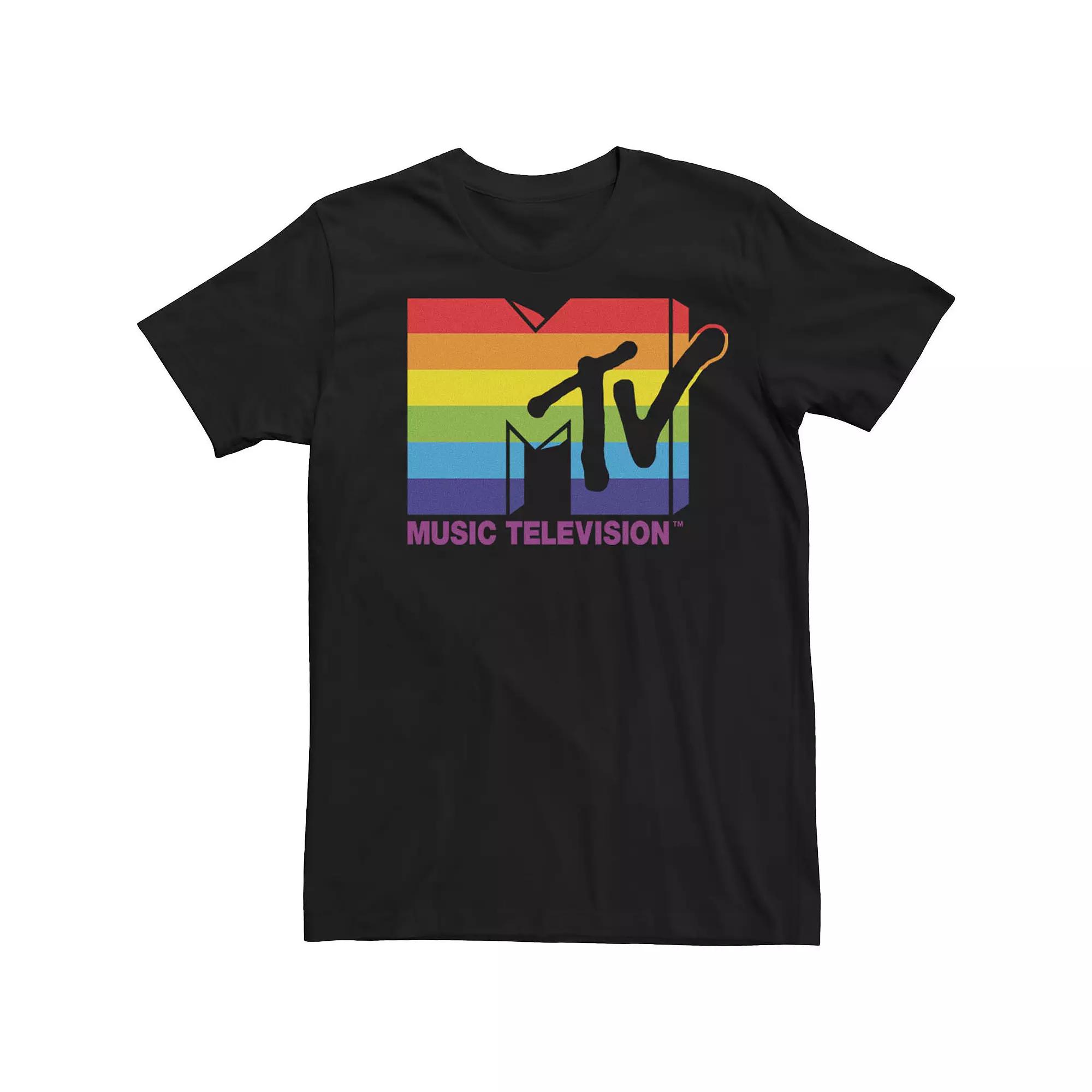 Big & Tall MTV Pride Mtv Logo Tee, Men's,  Product Image