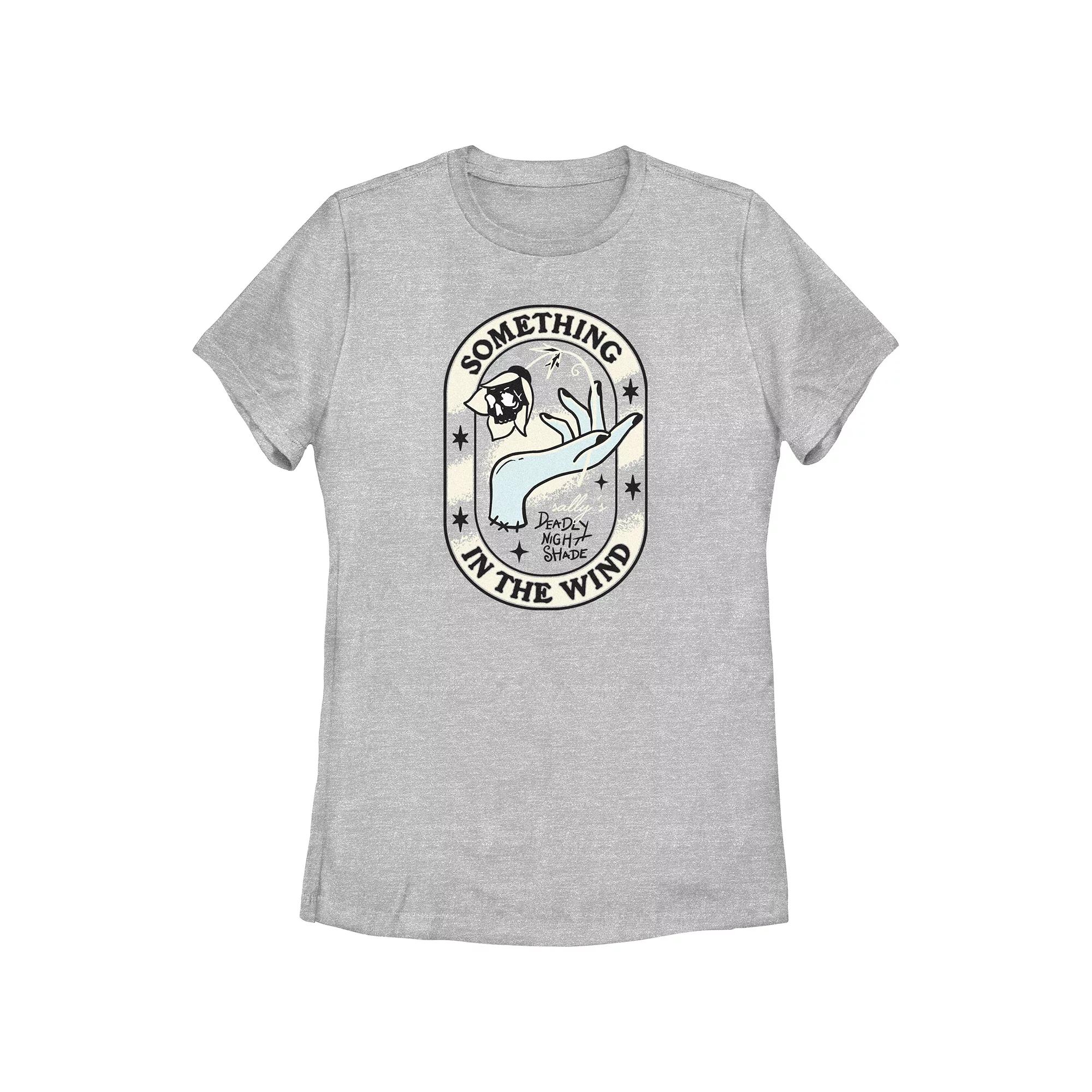 Disney's The Nightmare Before Christmas Sally's Hand Something In The Wind Juniors' Graphic Tee, Girl's, Size: XXL, Athletic Grey Product Image