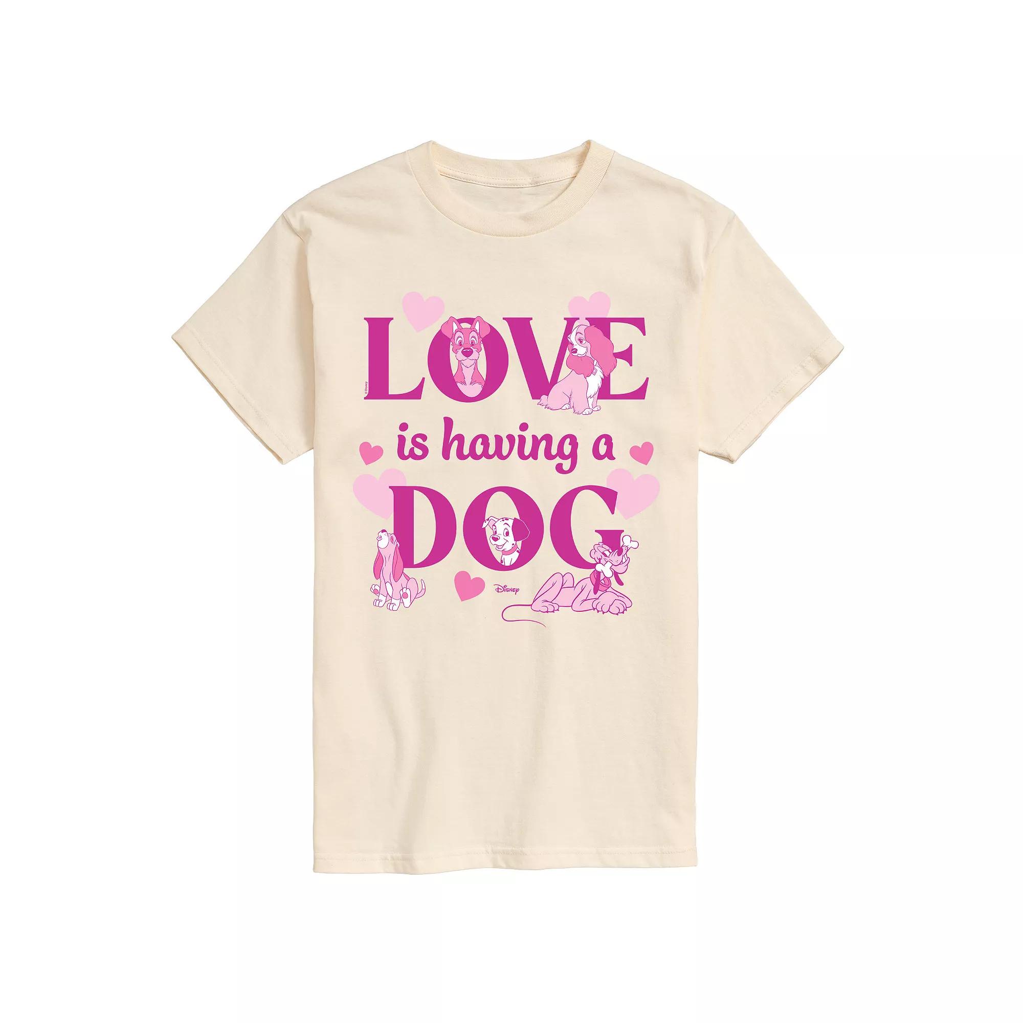 Big & Tall Disney Love Is Having A Dog Graphic Tee, Men's,  Product Image