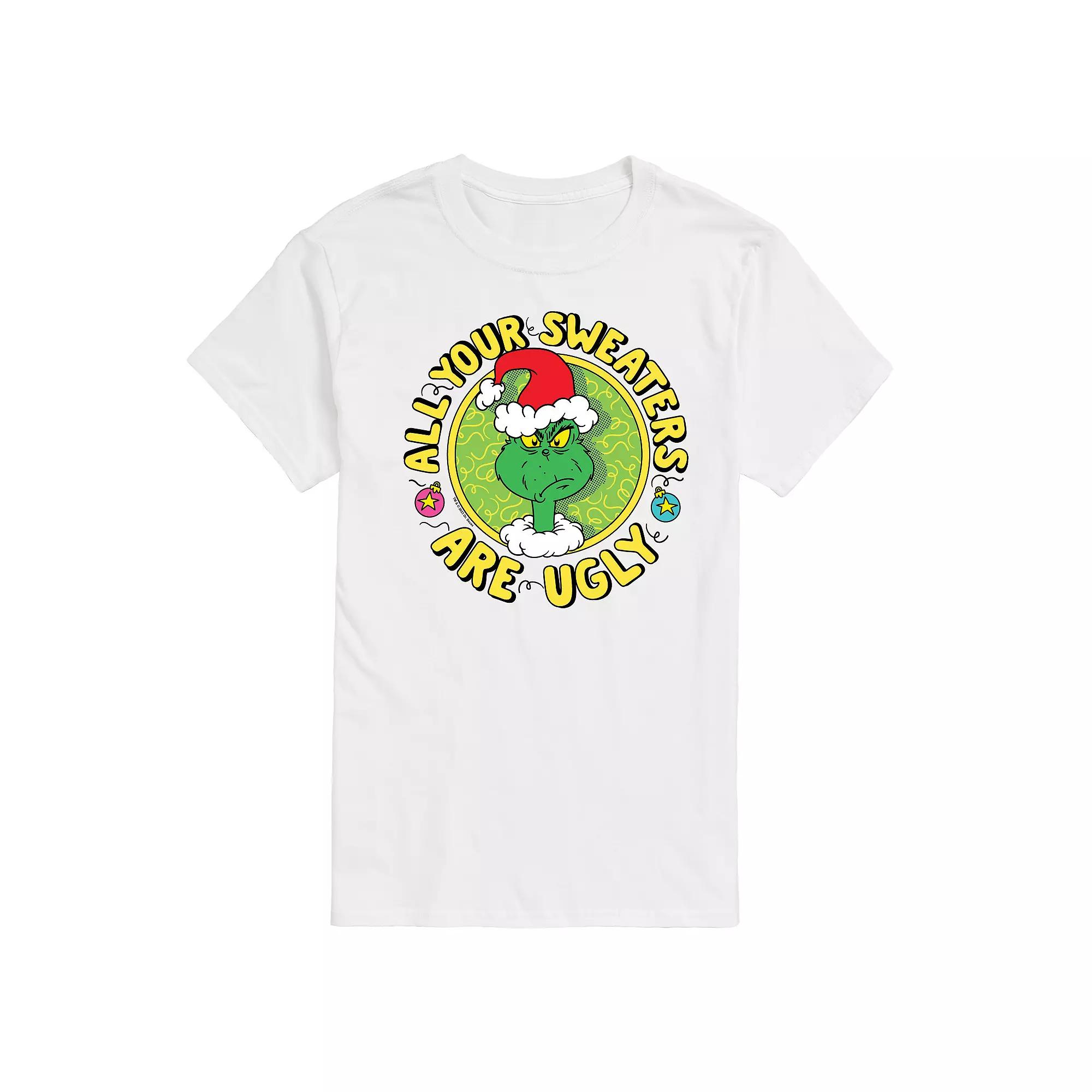 Men's Dr. Seuss The Grinch All Your Sweaters Are Ugly Graphic Tee,  Product Image