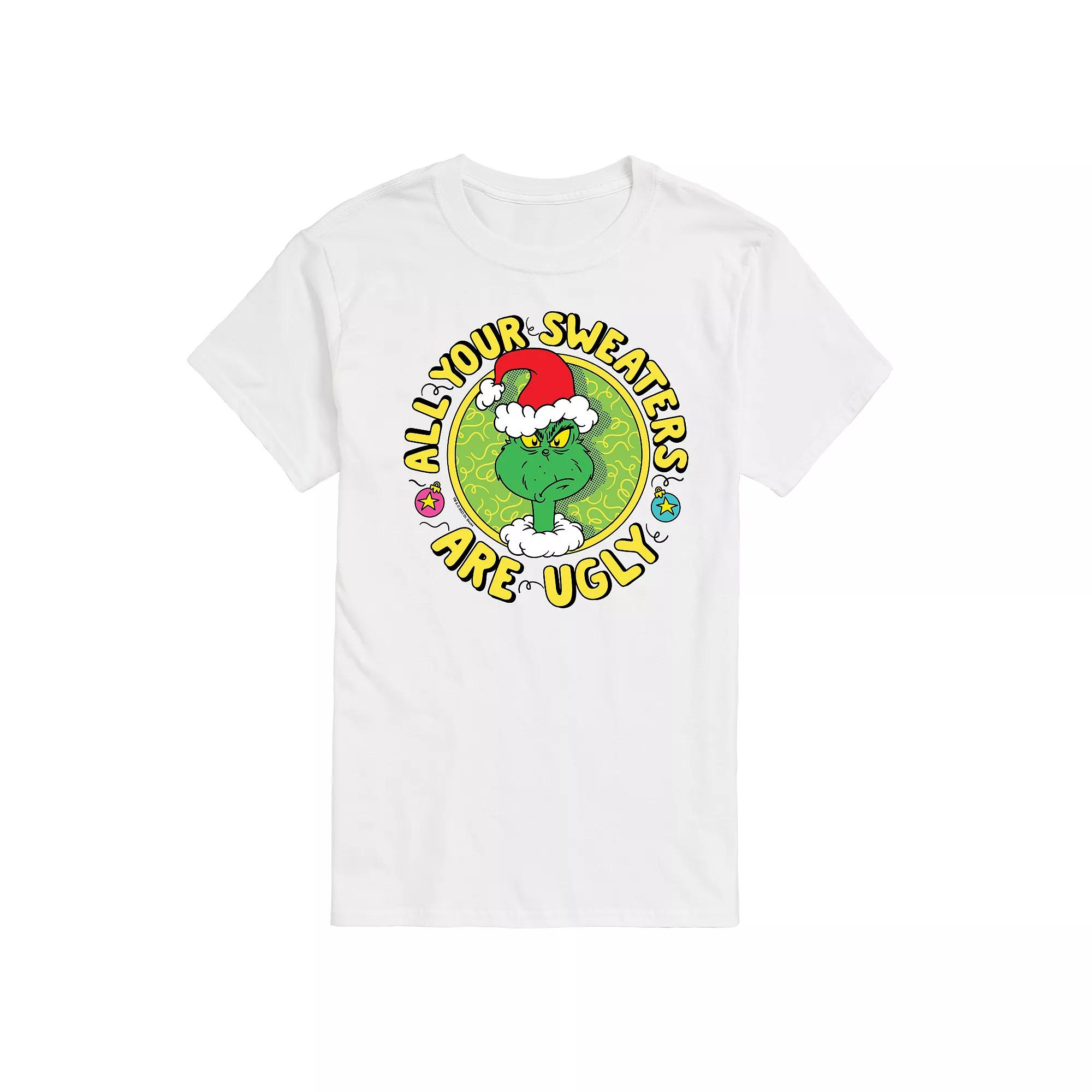 Men's Dr. Seuss The Grinch All Your Sweaters Are Ugly Graphic Tee,  Product Image
