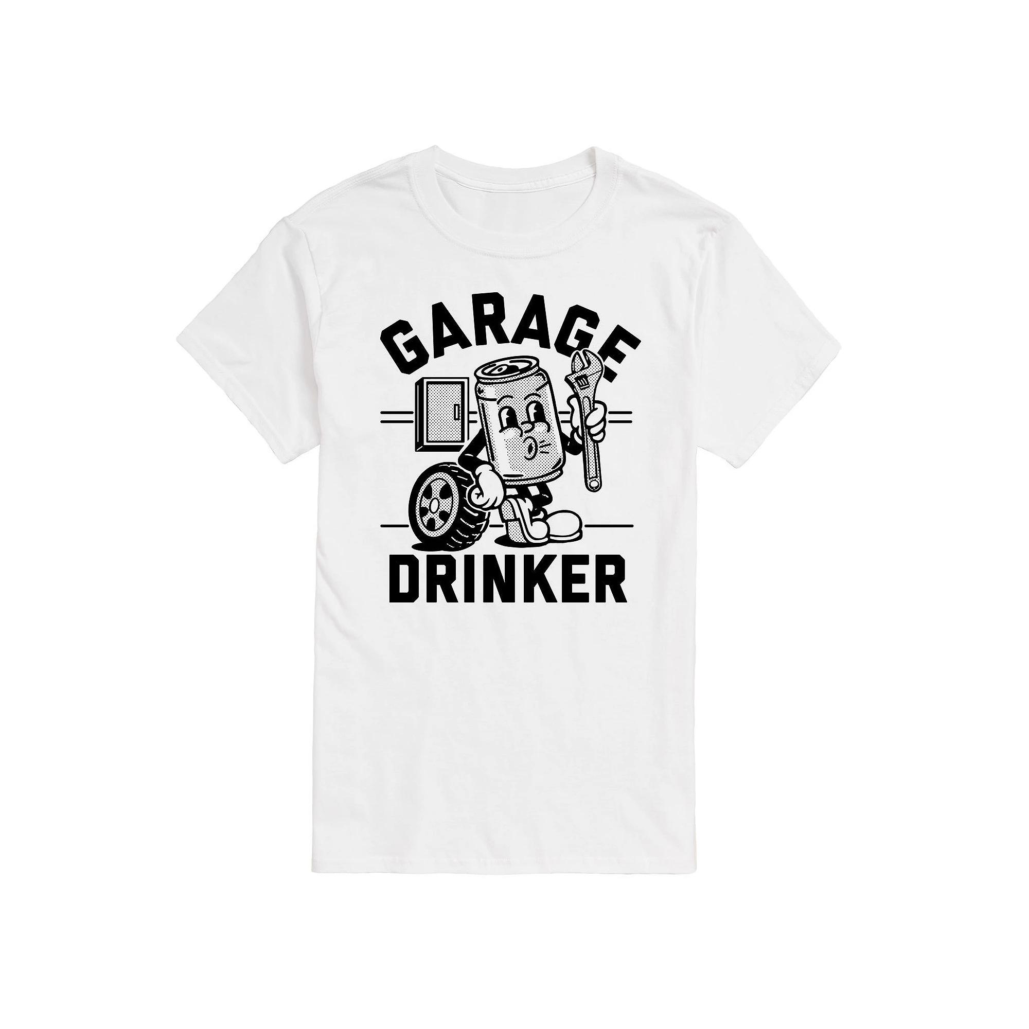 Big & Tall Garage Drinker Tee, Men's,  Product Image
