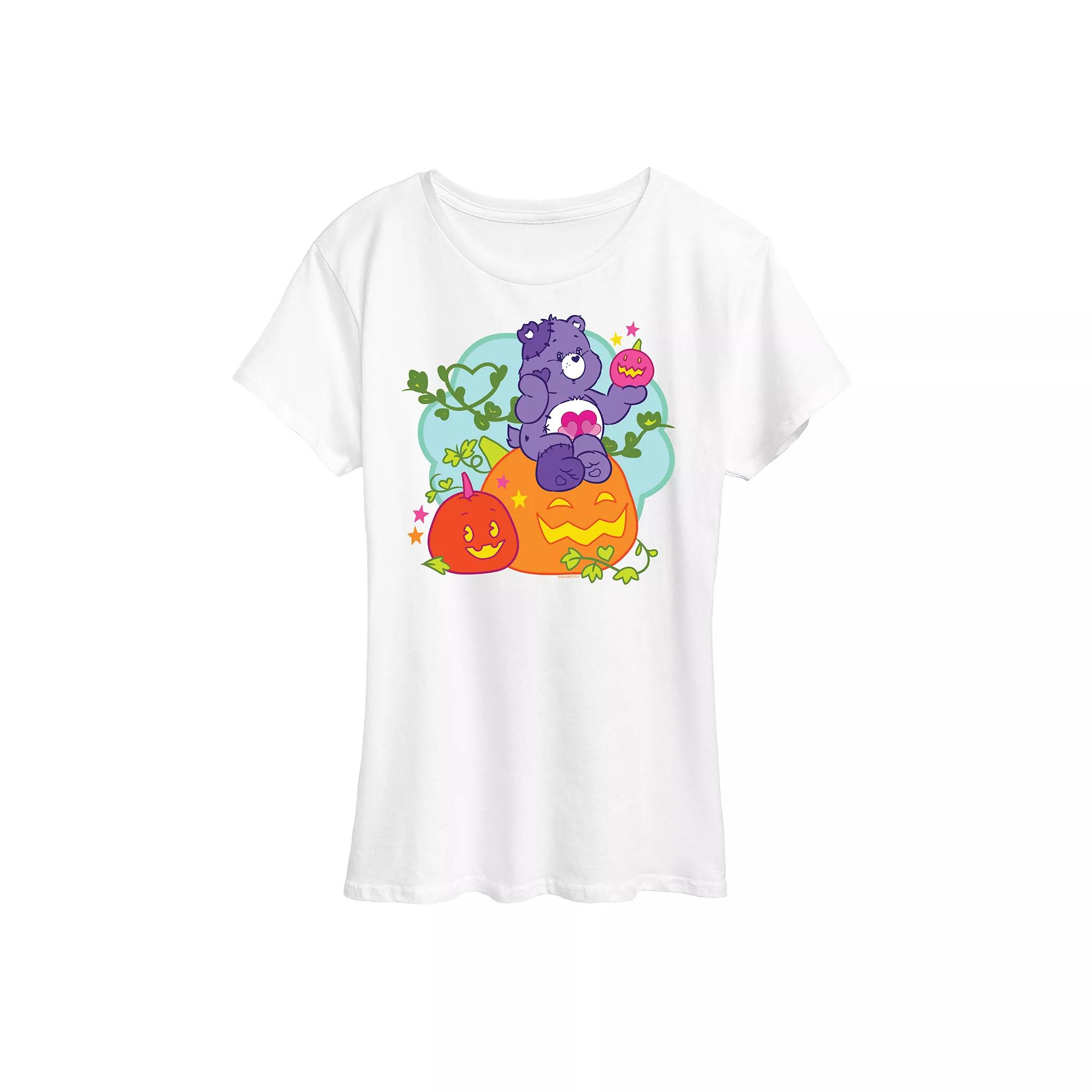Women's Care Bears Halloween Pumpkin Graphic Tee, Girl's,  Product Image