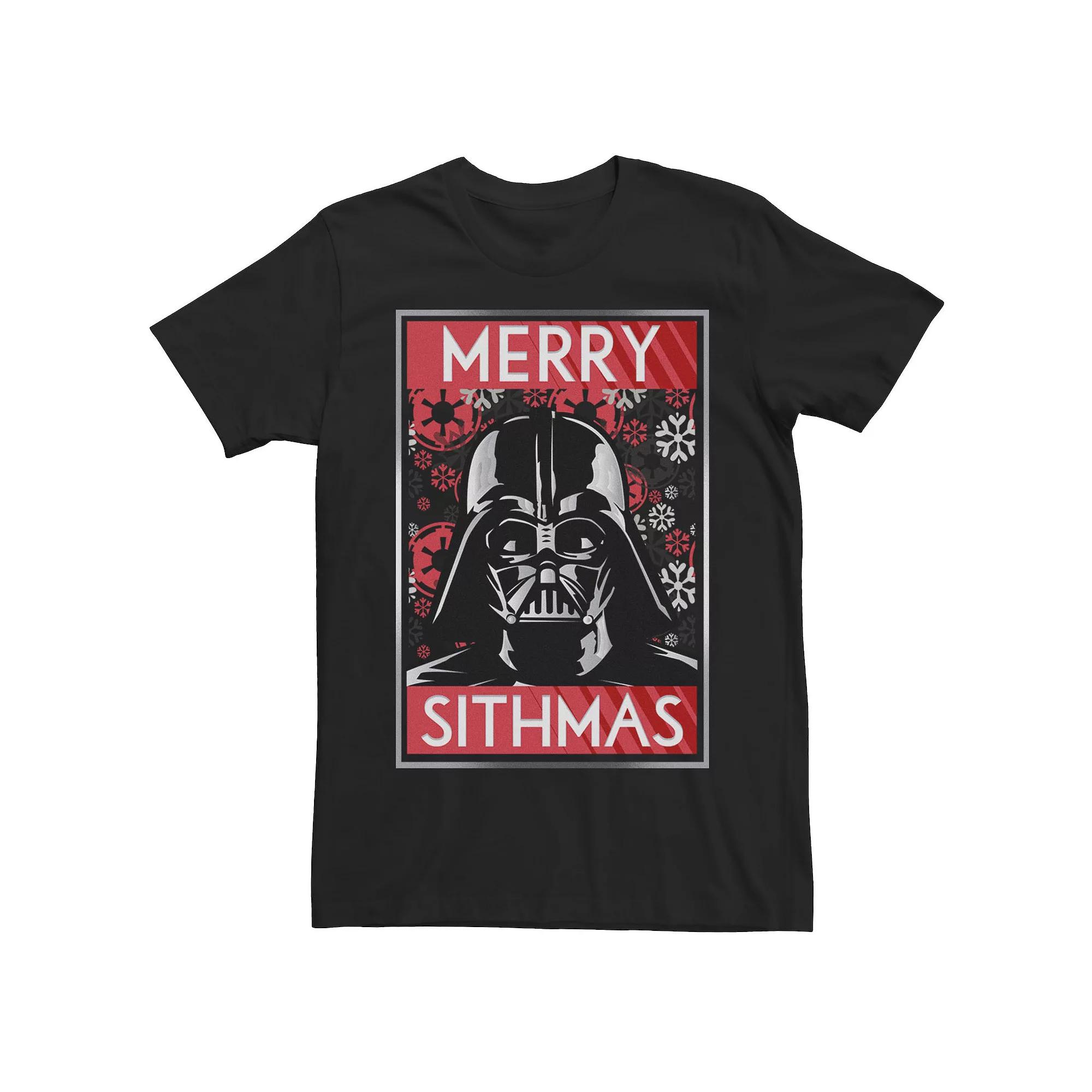Men's Star Wars Darth Vader Merry Sithmas Poster Tee,  Product Image
