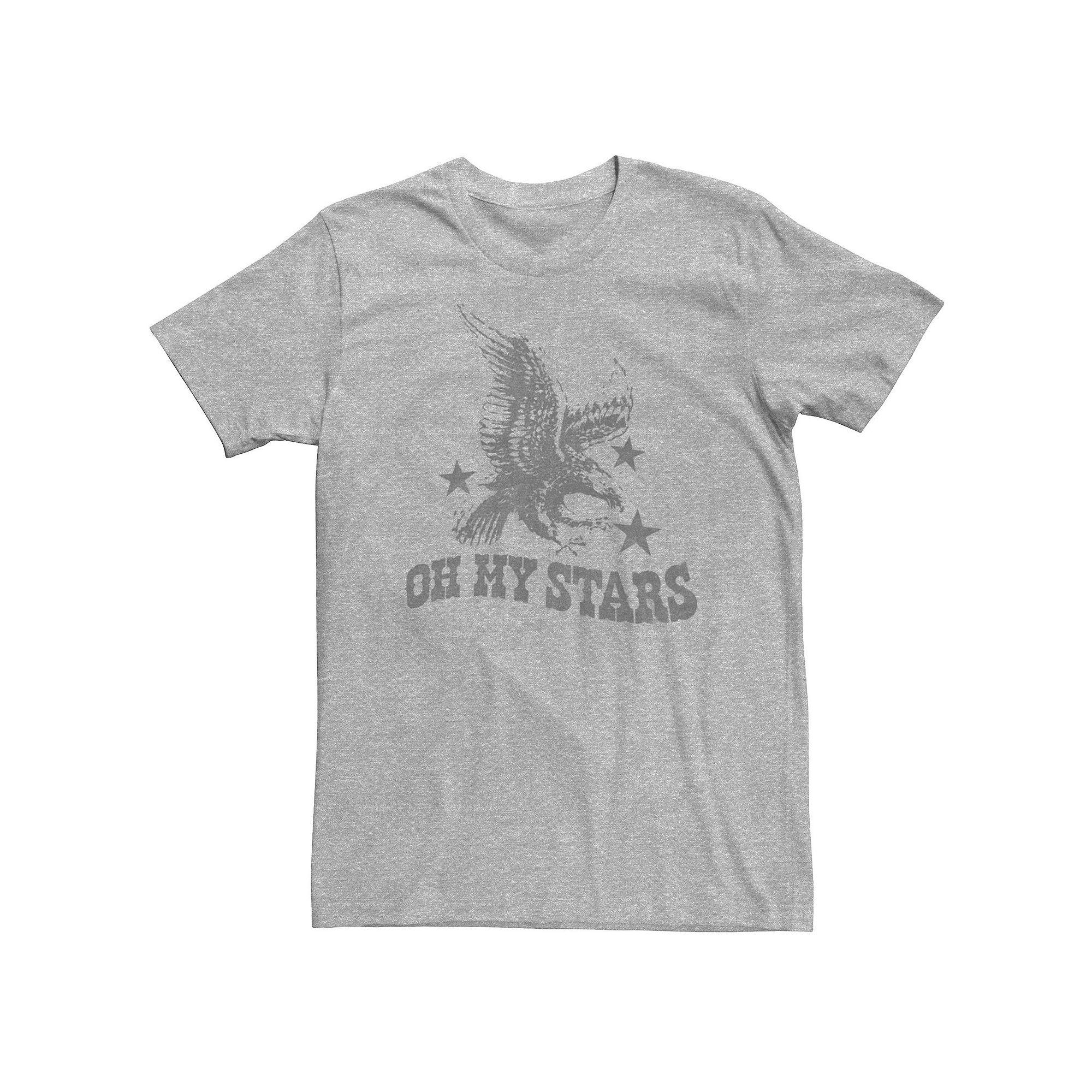 Big & Tall Americana "Oh My Stars" Eagle Tee, Men's, Size: XXL Tall, Athletic Grey Product Image