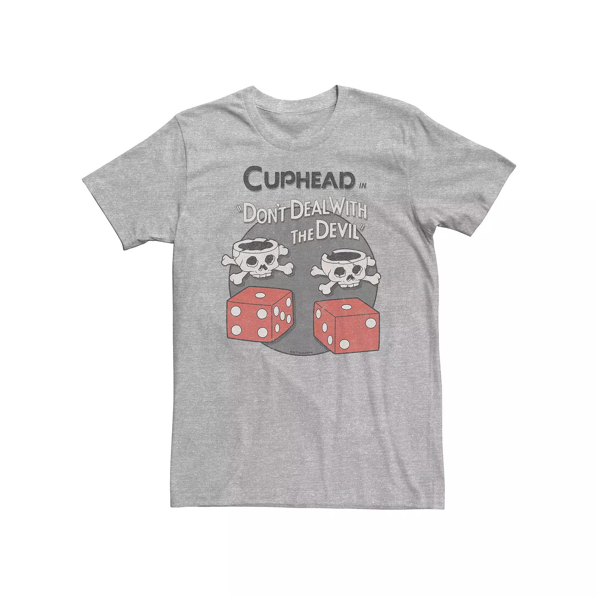 Big & Tall Cuphead Bones And Devil Dice Tee, Men's,  Product Image