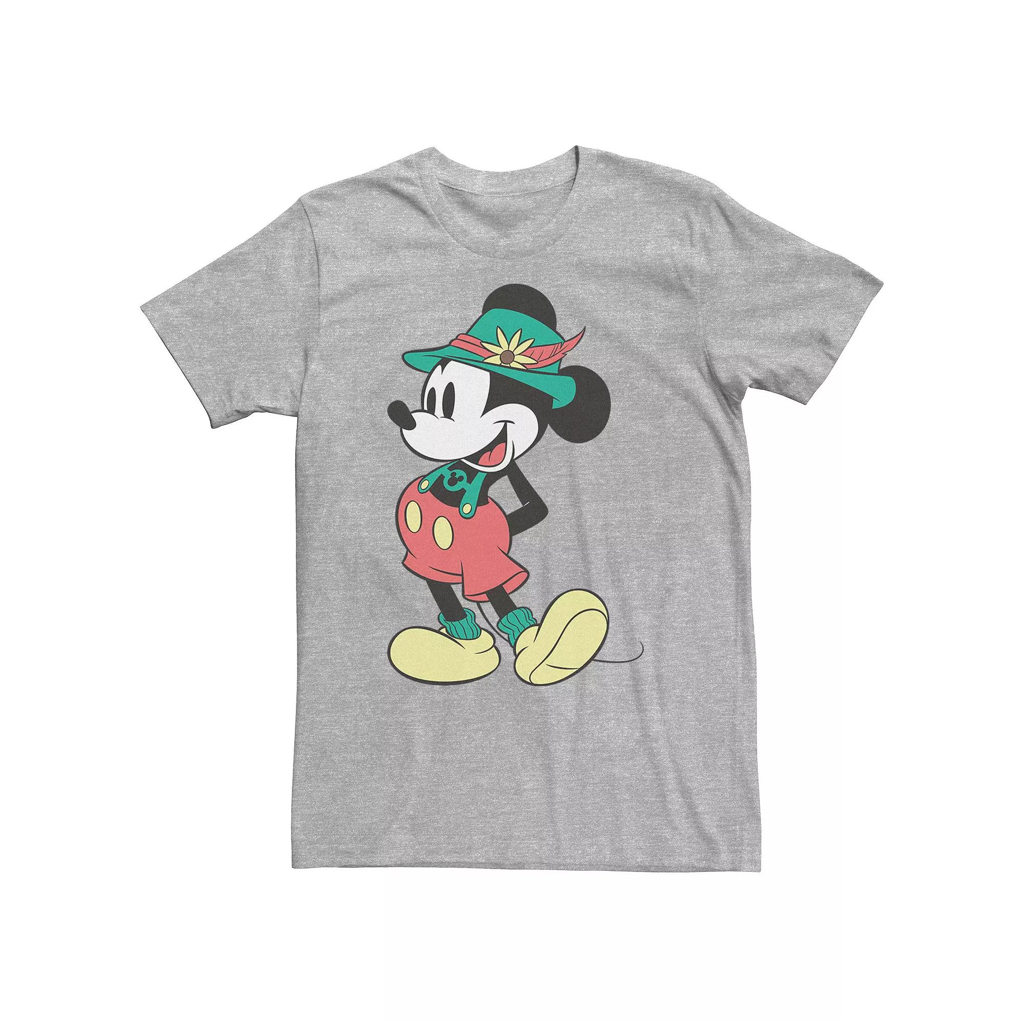 Big & Tall Disney Mickey Mouse Happy Lederhosen Portrait Tee, Men's,  Product Image
