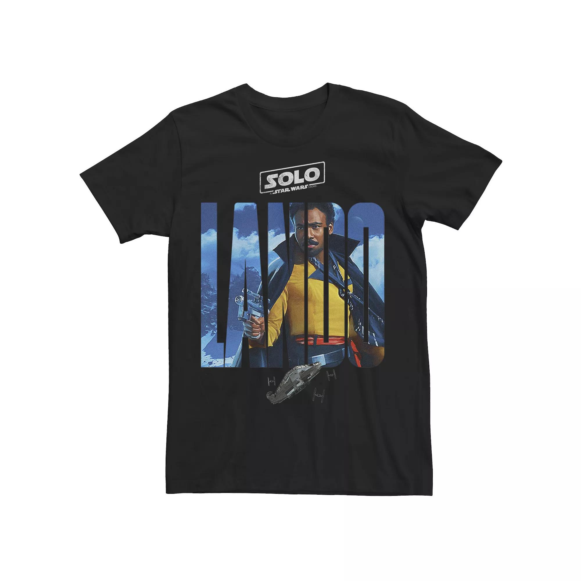 Mens Star Wars Han Solo Movie Lando Letter Drop Tee Product Image