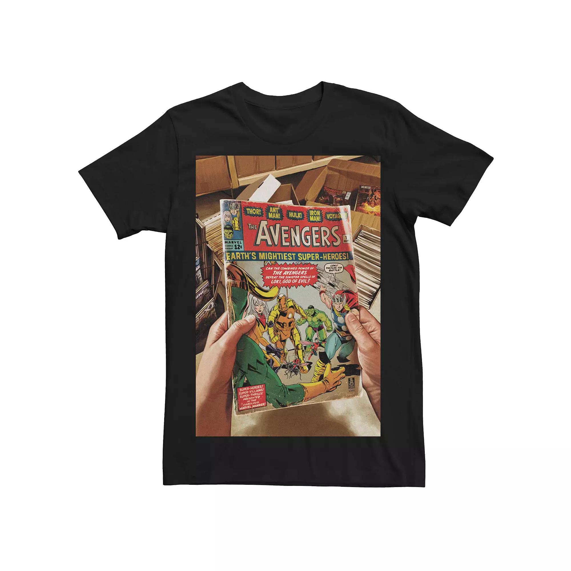 Men's Marvel Retro Avengers Comic Cover Tee,  Product Image