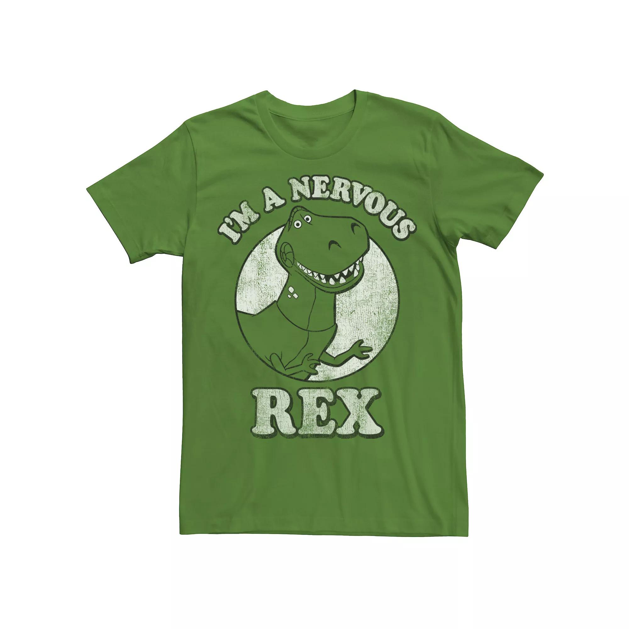 Disney / Pixar's Toy Story Men's I'm A Nervous Rex Dinosaur Tee,  Product Image