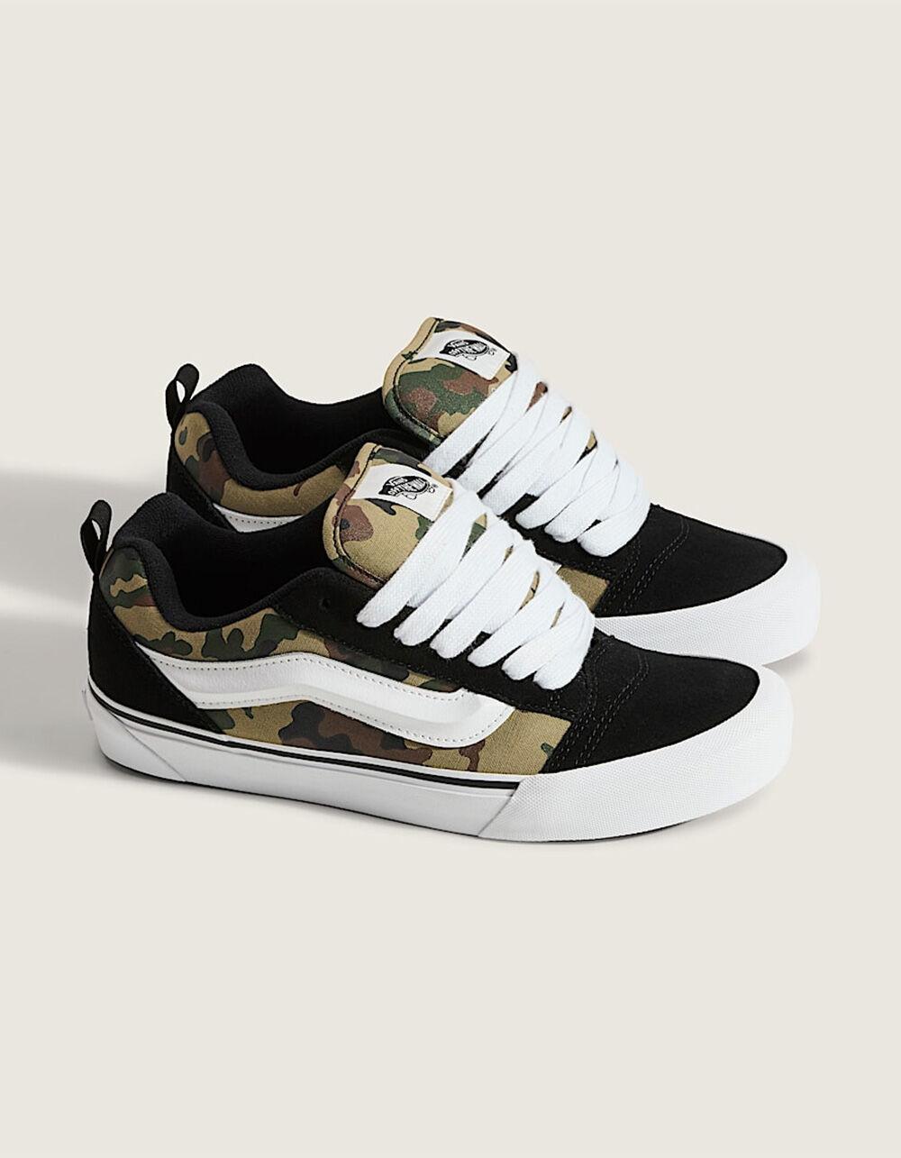 VANS Knu Skool Camo Shoes - BLACK COMBO Product Image