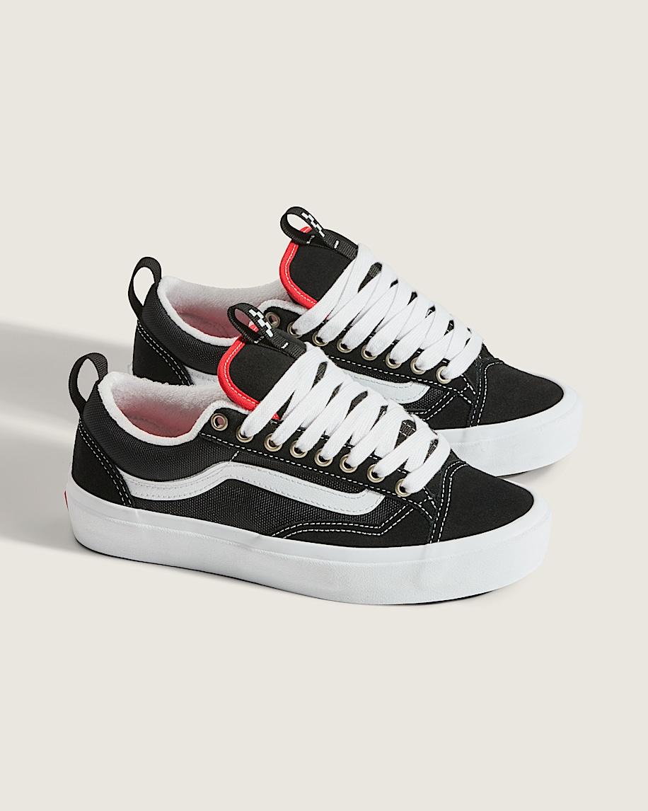 Skate Old Skool 36+ Shoe in Black / White / Red| Vans US Product Image