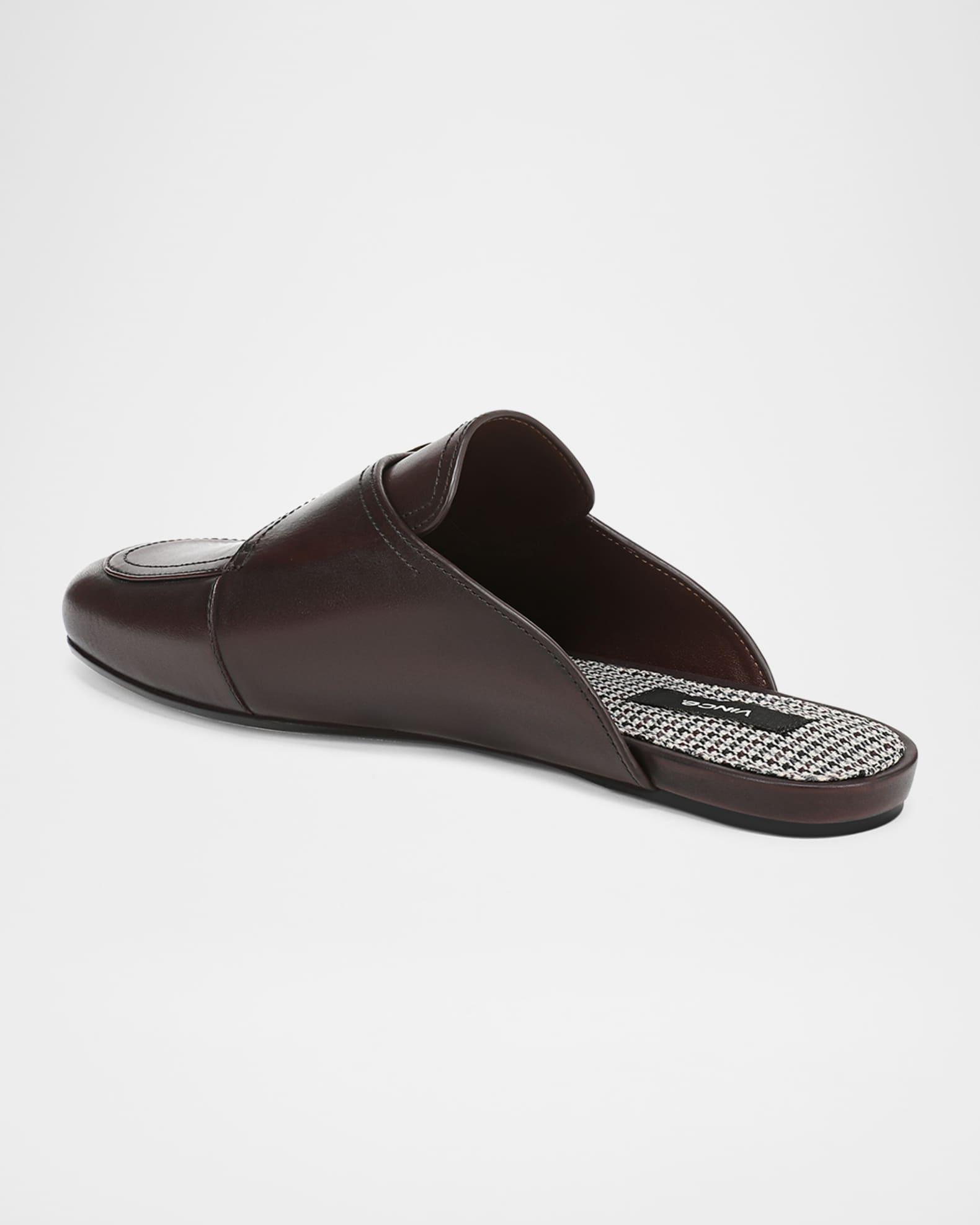 Minetta Leather Buckle Mules Product Image