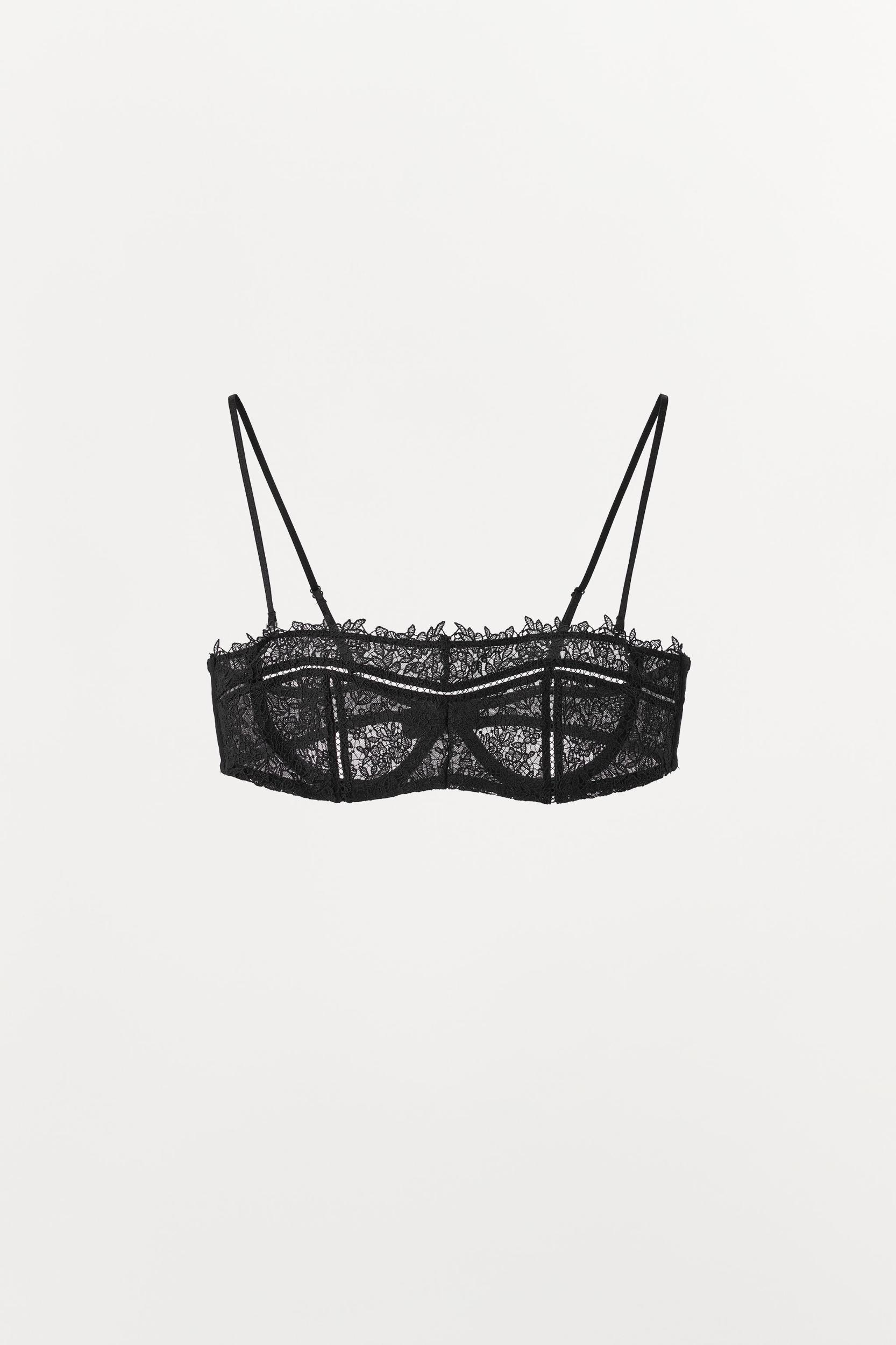 UNDERWIRE MESH LACE BRA Product Image