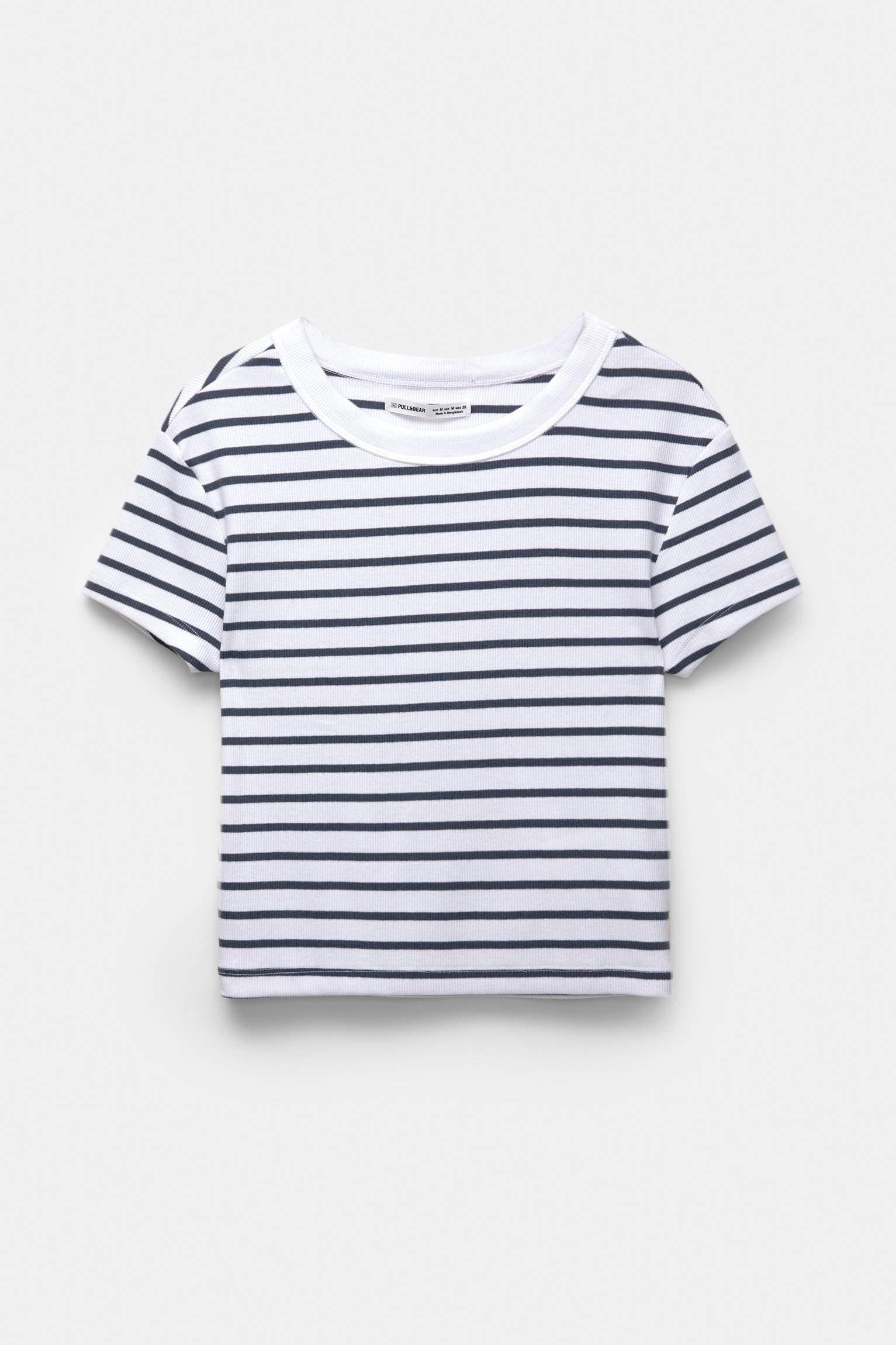 Ribbed cropped T-shirt Product Image