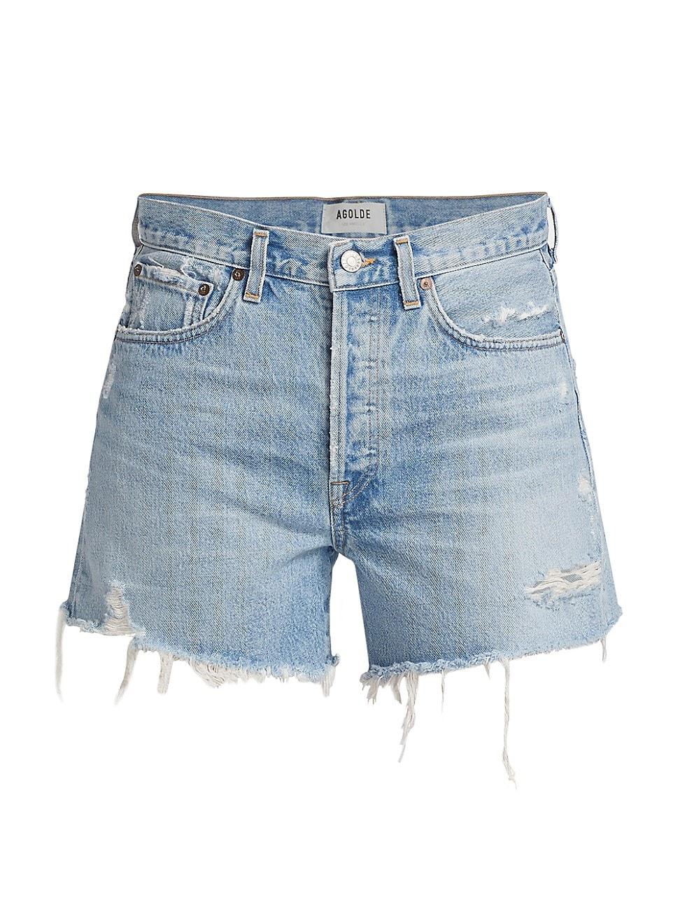 Womens Parker Longline Denim Shorts Product Image