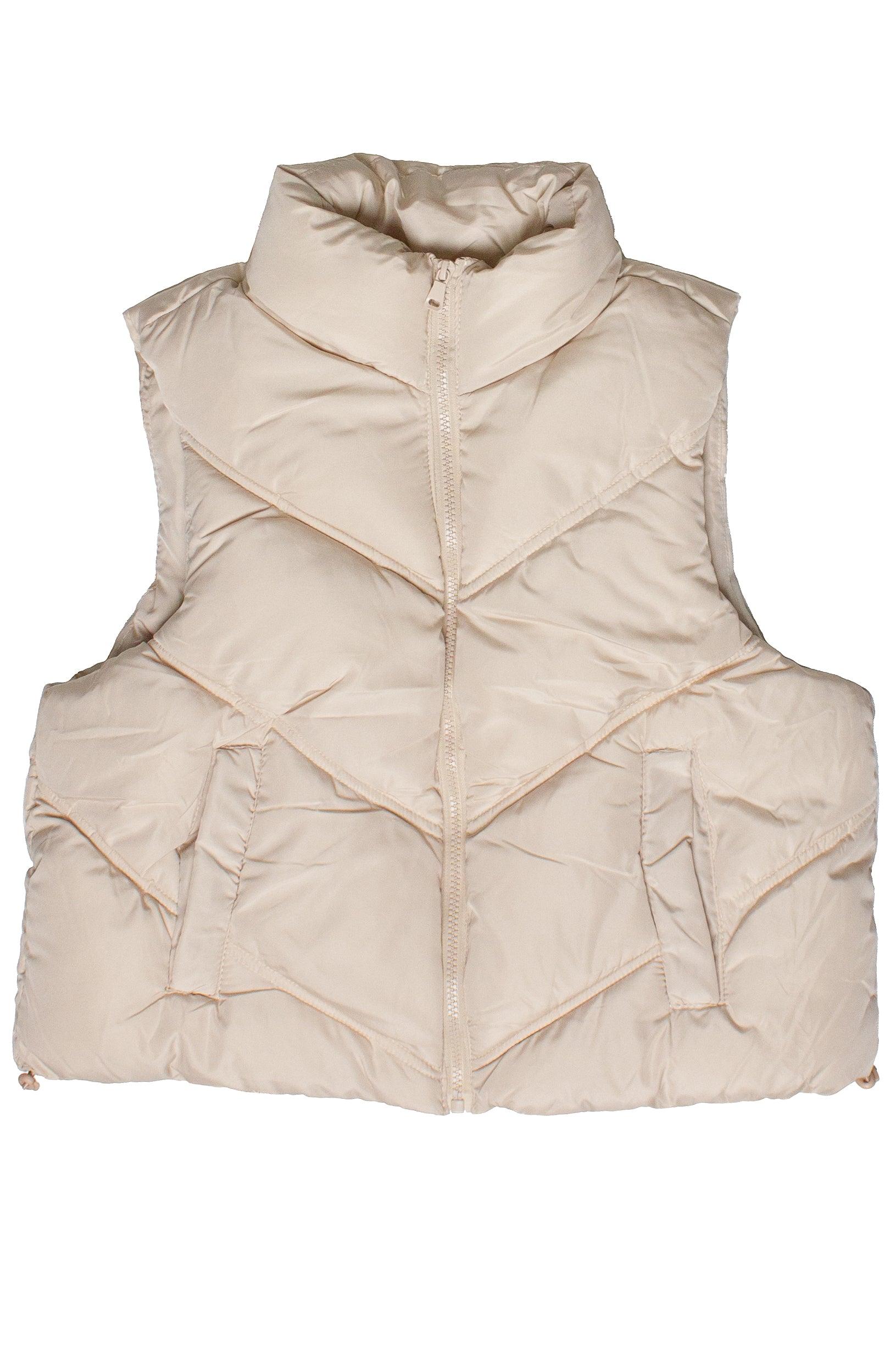 Chevron Puffer Vest Product Image