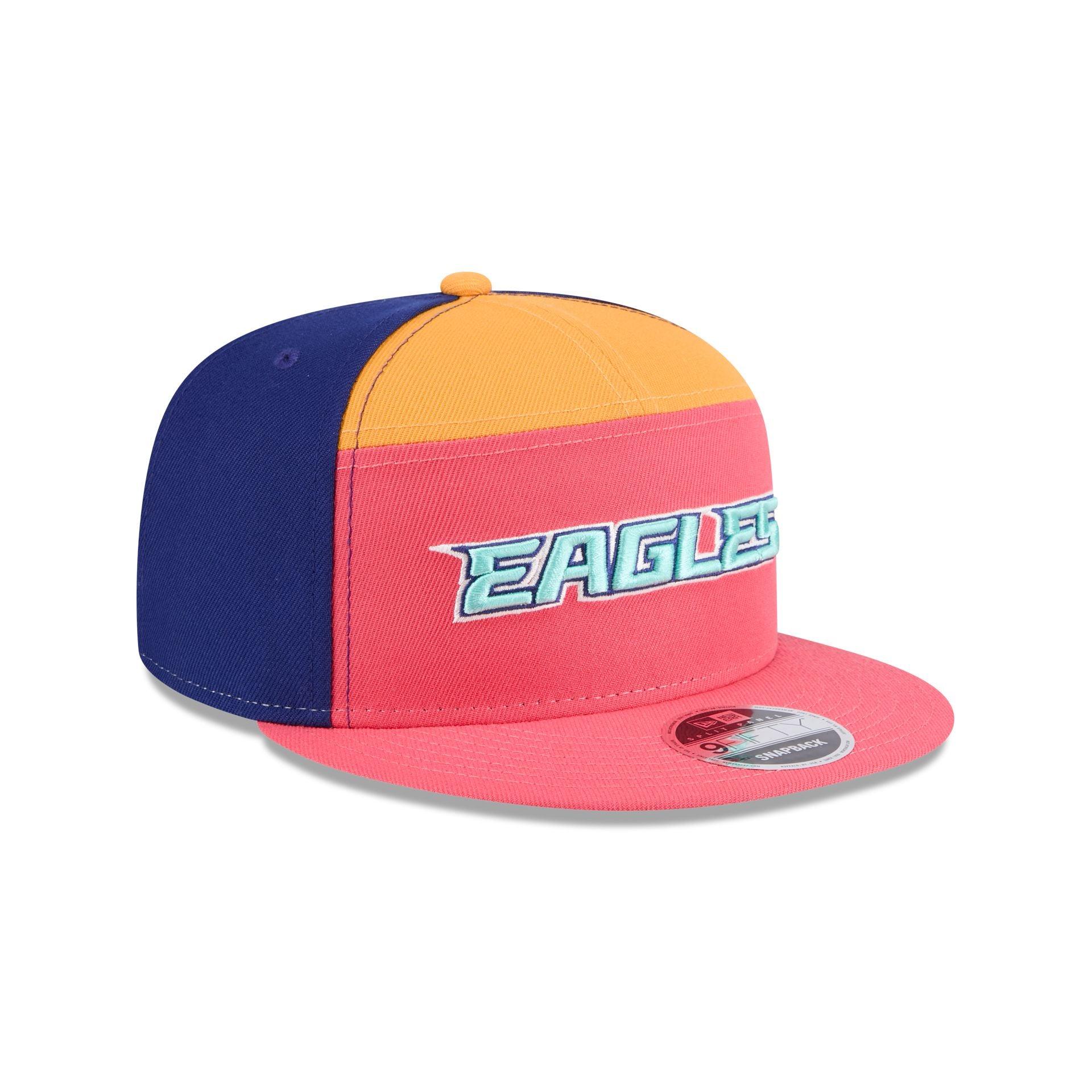Chicago Bulls Coral Split Panel 9FIFTY Snapback Hat Male Product Image