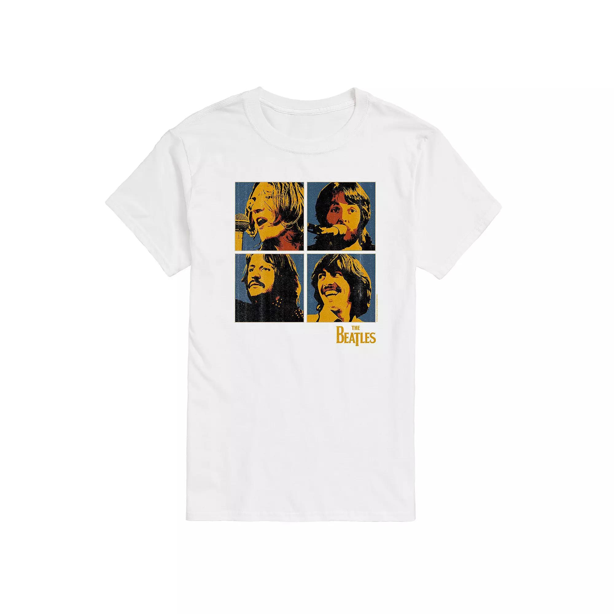 Big & Tall The Beatles Group Blocks Tee, Men's,  Product Image