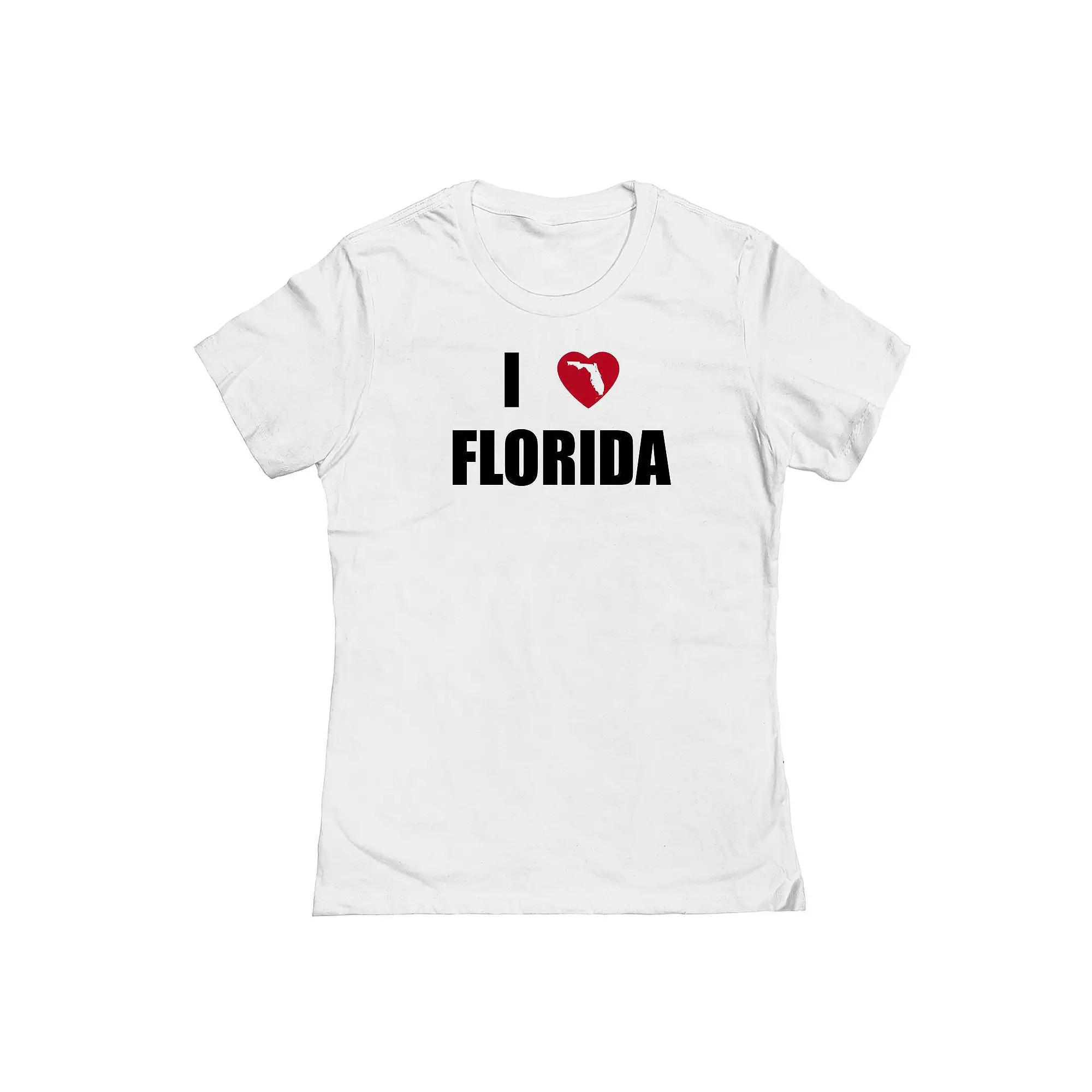 Junior's I Heart Florida Graphic Tee, Women's,  Product Image