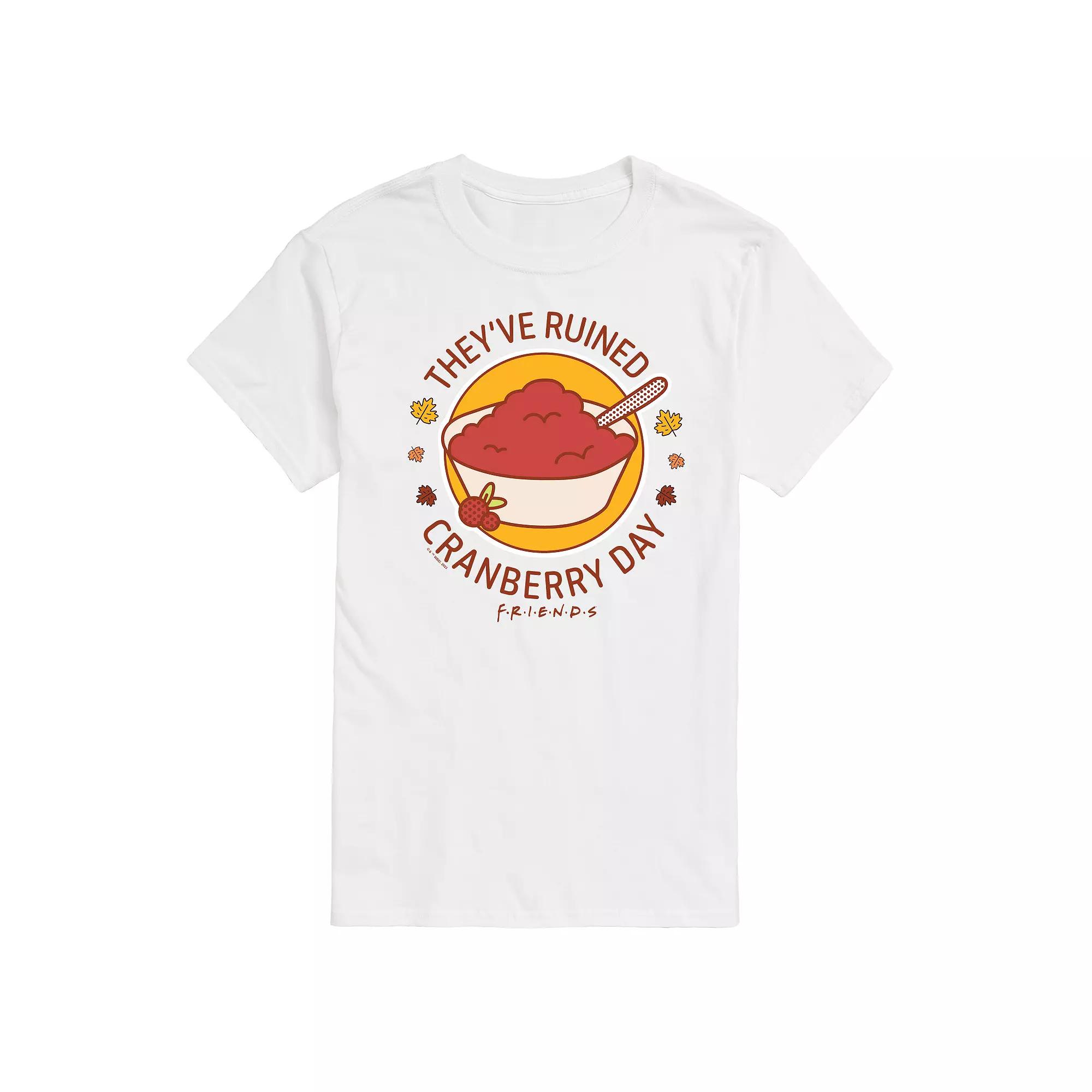 Men's Friends They've Ruined Cranberry Day Graphic Tee,  Product Image