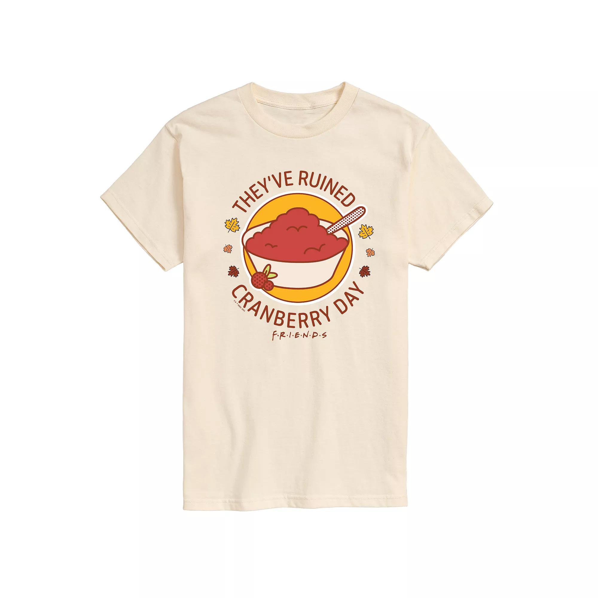 Men's Friends They've Ruined Cranberry Day Graphic Tee,  Product Image