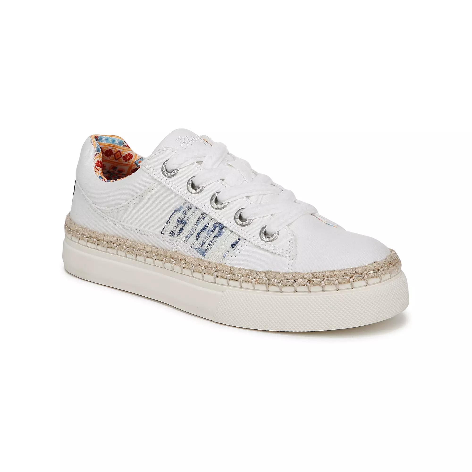 Blowfish Malibu Northshore Women's Lace-up Sneakers, Size: 9, White Twill Product Image