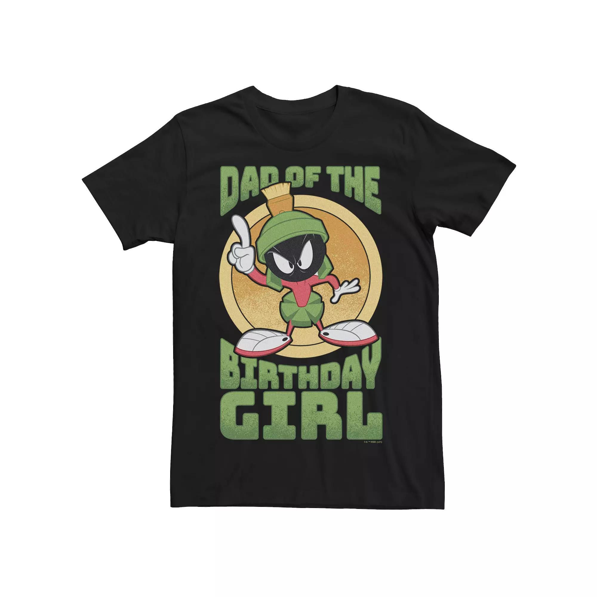 Men's Looney Tunes Marvin The Martian Dad Birthday Girl Tee,  Product Image
