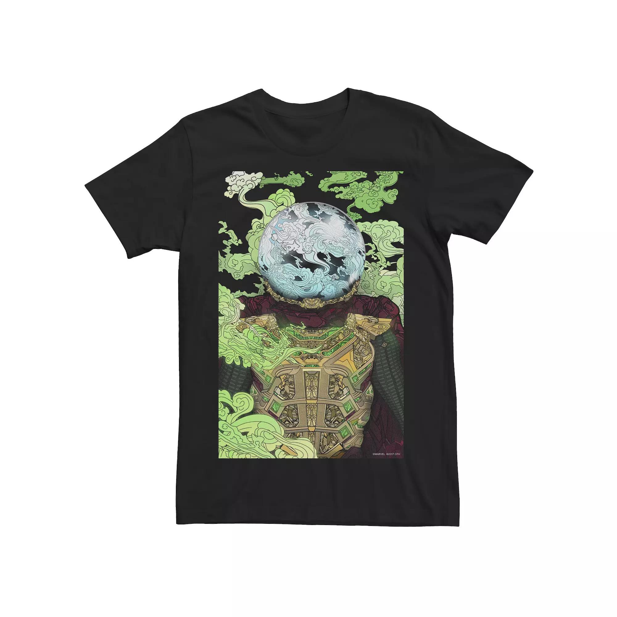 Men's Marvel Spider-Man Far From Home Mysterio Vintage Poster Graphic Tee, Size: 3XL, Black Product Image