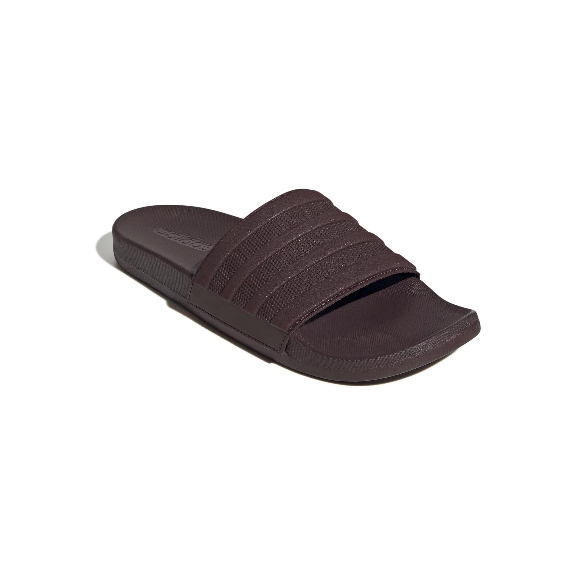 adidas Adilette Stripe Comfort Men's Slide Sandals, Size: 10, Aurora Red Product Image