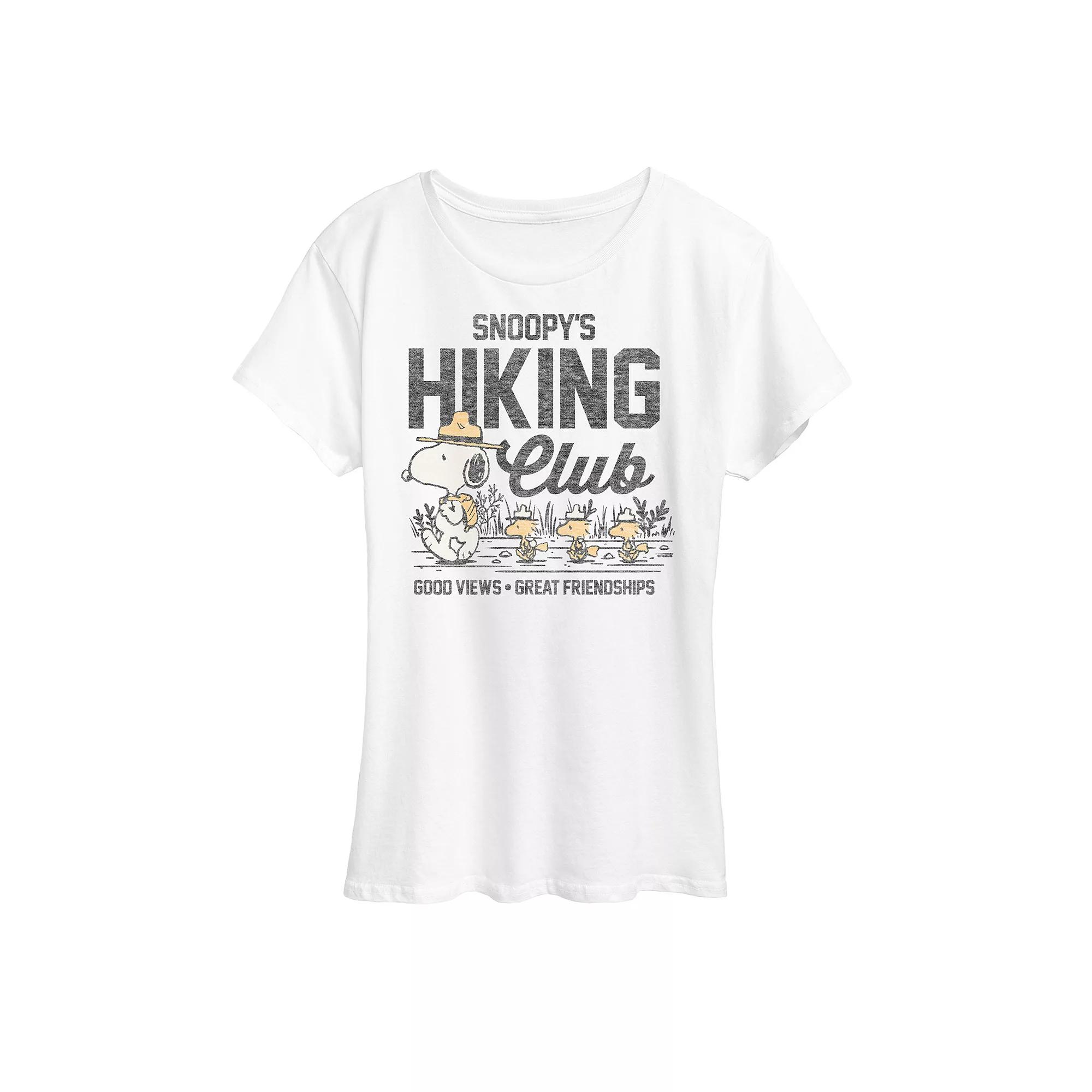 Women's Peanuts Snoopy's Hiking Club Graphic Tee,  Product Image