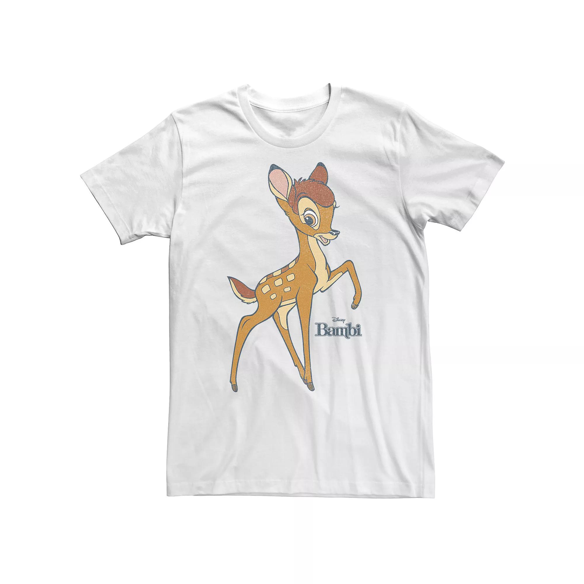 Big & Tall Disney Bambi Simple Portrait Logo Tee, Men's, Size: 4XL, White Product Image