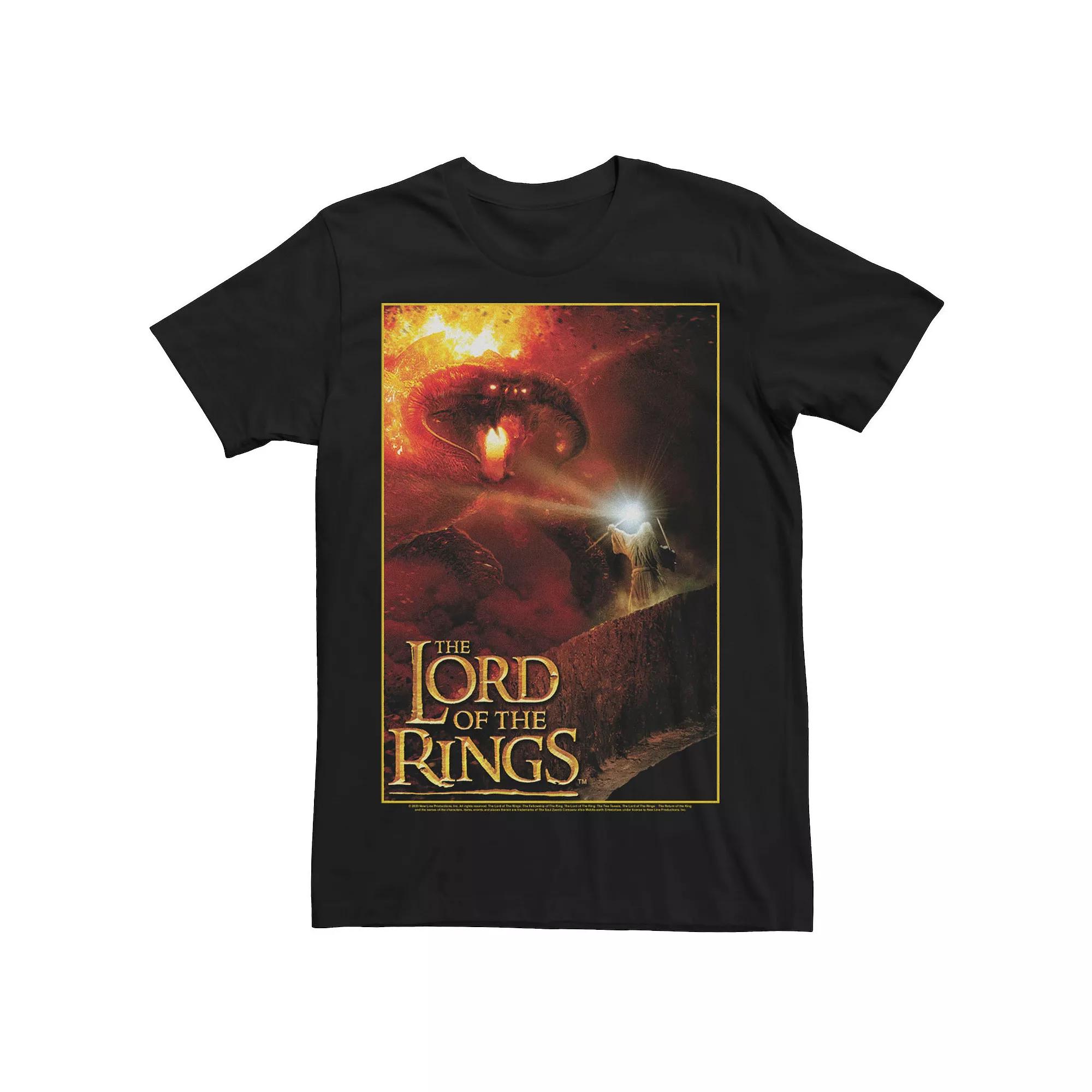 Men's The Lord Of The Rings Gandalf Vs. Balrog Poster Tee,  Product Image