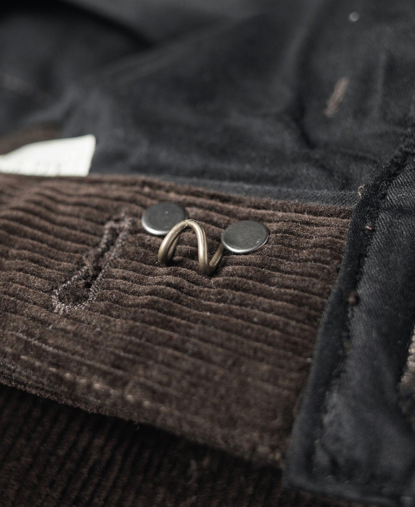 1920s Heavy-Duty Corduroy Work Pants - Brown Product Image