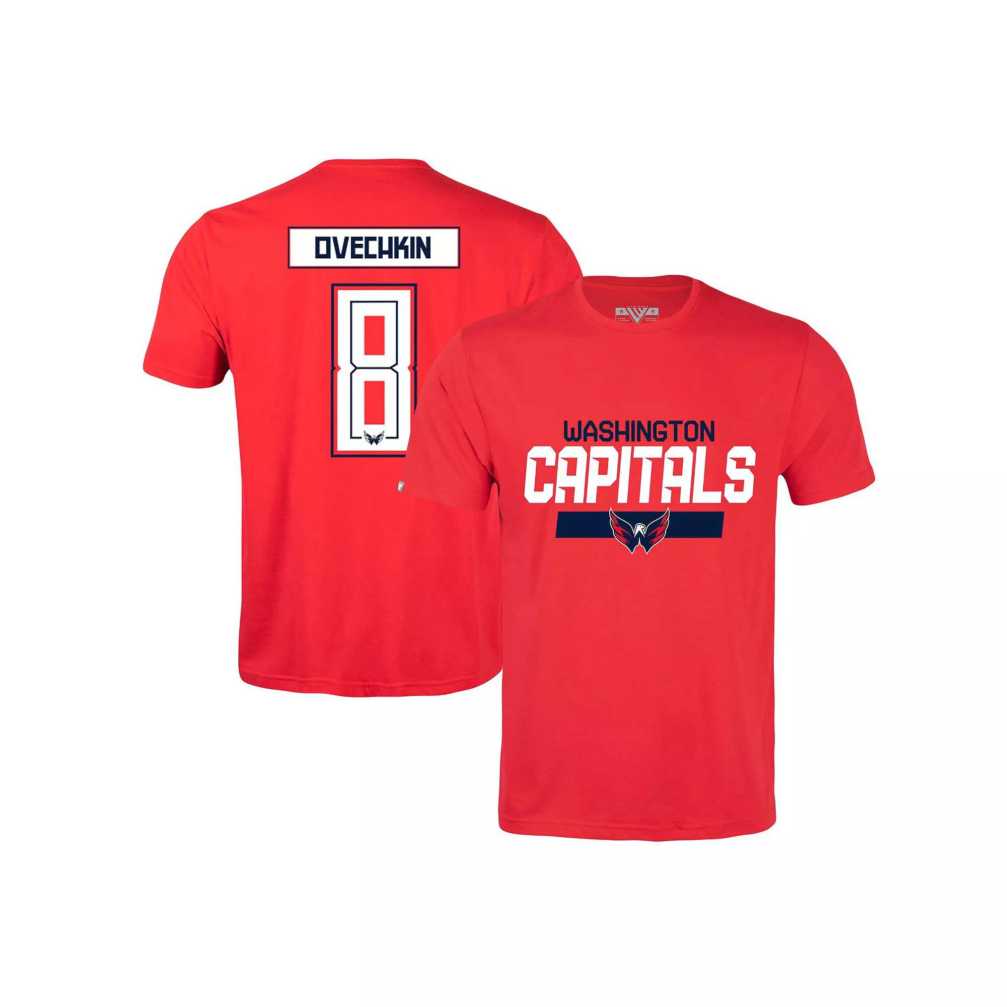 Men's Levelwear Alexander Ovechkin Red Washington Capitals Richmond Player Name & Number T-Shirt,  Product Image