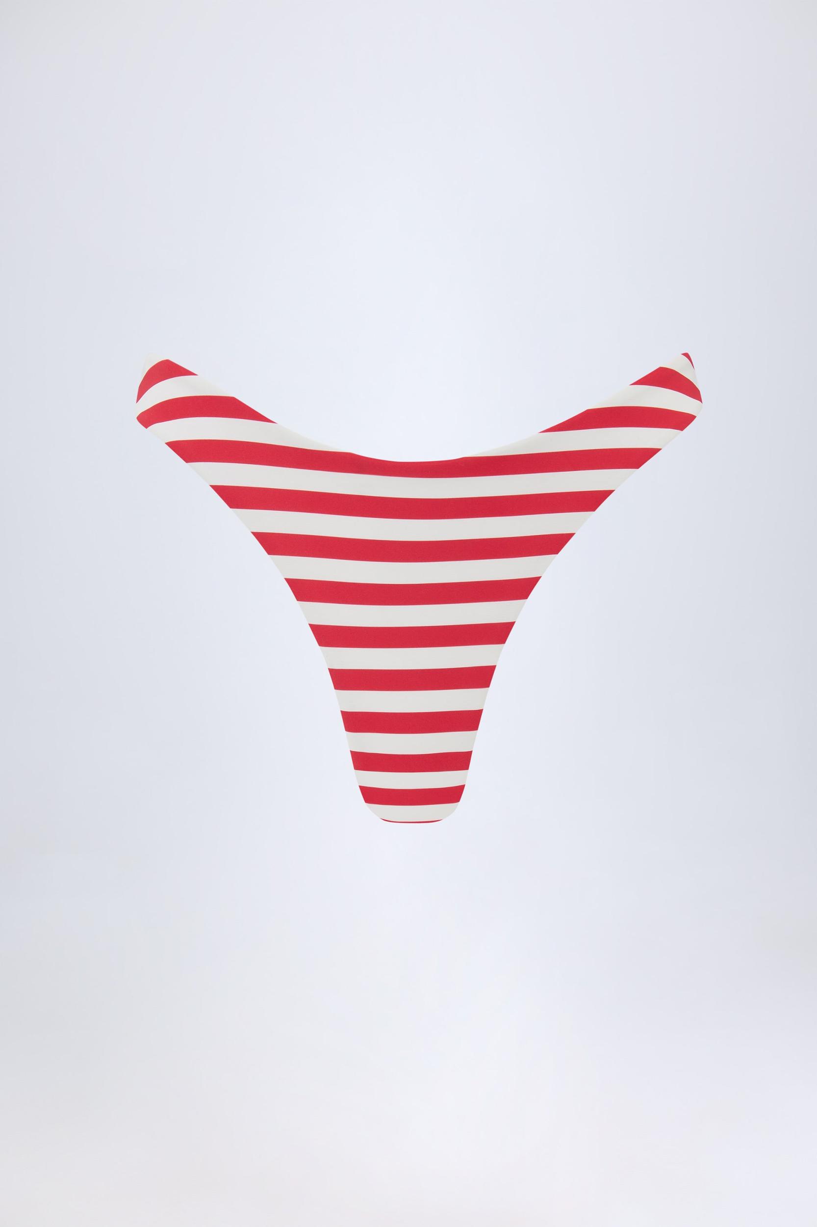 Cheeky Bikini Bottoms in Cherry Red Product Image